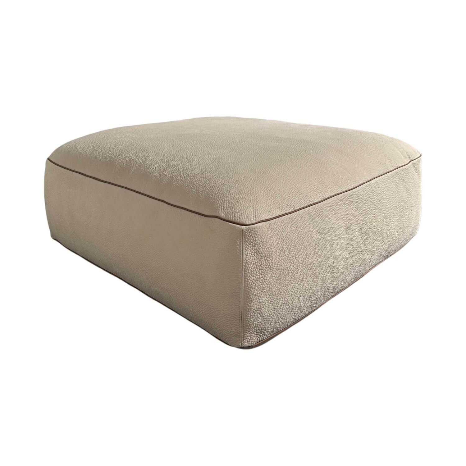 Cierre - Hocker Loden Leder 5 Nabuk 50 Beige Keder Leder 5 Setanil 76 Cuoio Chairo Braun - 1