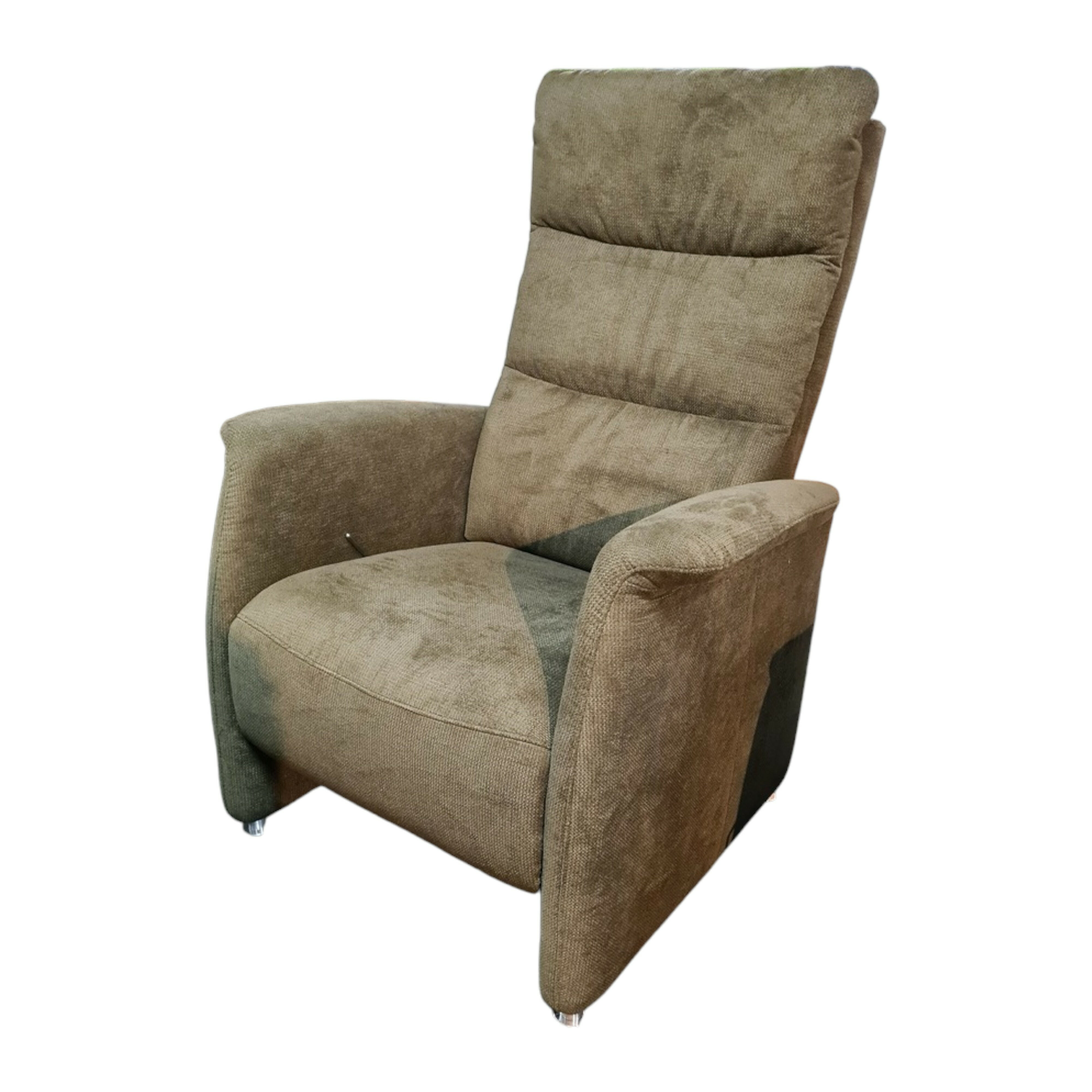 DFM - Relaxsessel Baccara Small Stoff Regain 156 Hunter Grün Füße Chrom - 1