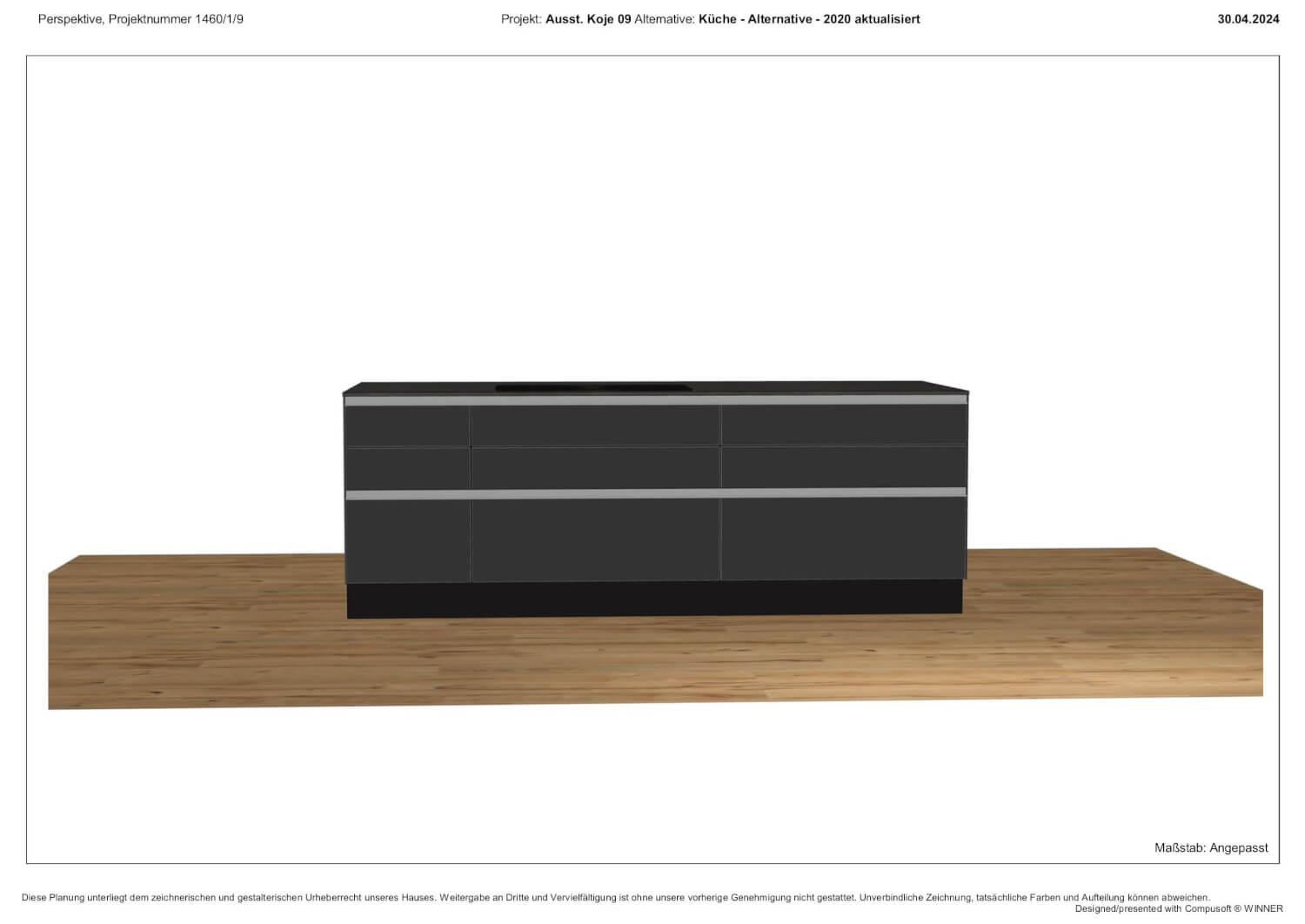 Schüller Küchen - Küche Next NX510 NX902 Lack Kirstallweiß Samtmatt Und Glas Matt Lavaschwarz Arbeitsplatte Systemo Ceramic Graphit - 13