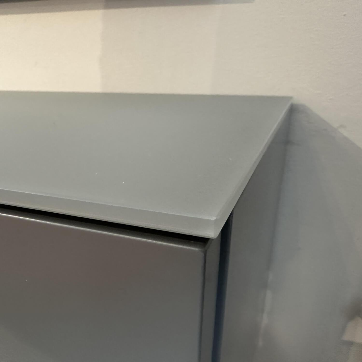 Contur - Sideboard 3900 Glattlack 411 Onyxgrau Abdeckplatte Glas Gefrostet Inklusive L Board Und Design Painting - 7