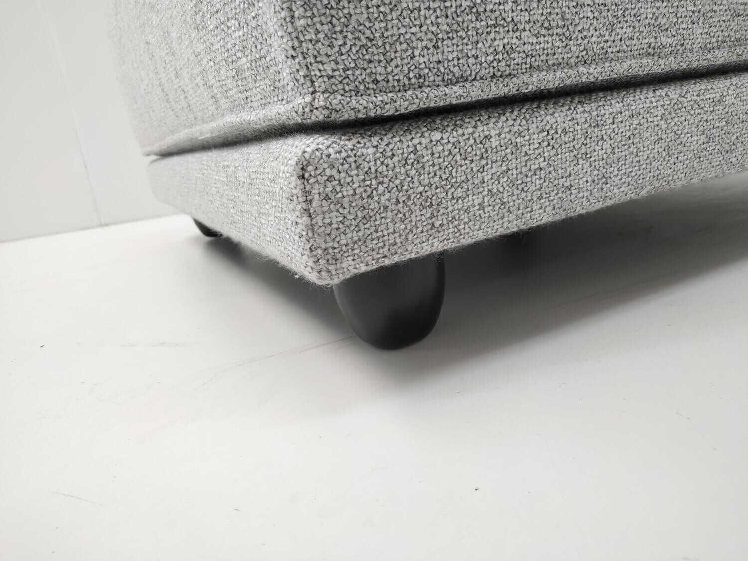 IP Design - Sessel Cube Lounge Stoff Mara Grau mit Hocker - 13