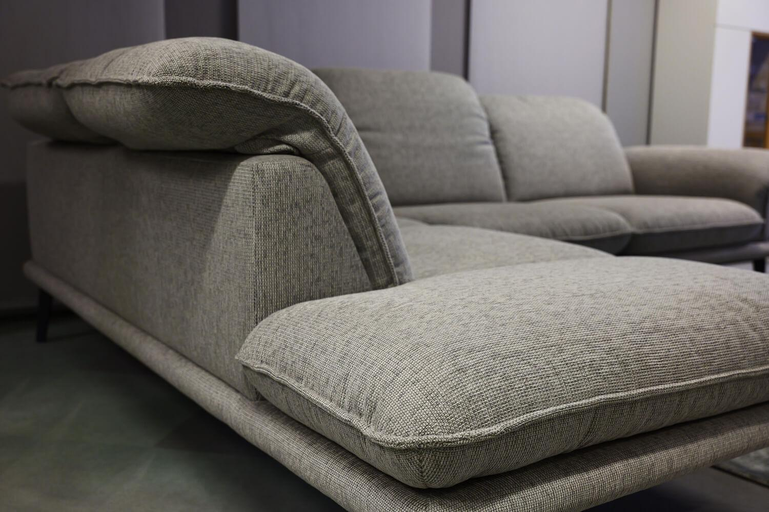 W. Schillig - Ecksofa Sherry Stoff W60 21 Silver Grau Fuß Metall FP6 M95 Anthrazit Mit Kopfstützenverstellung - 6