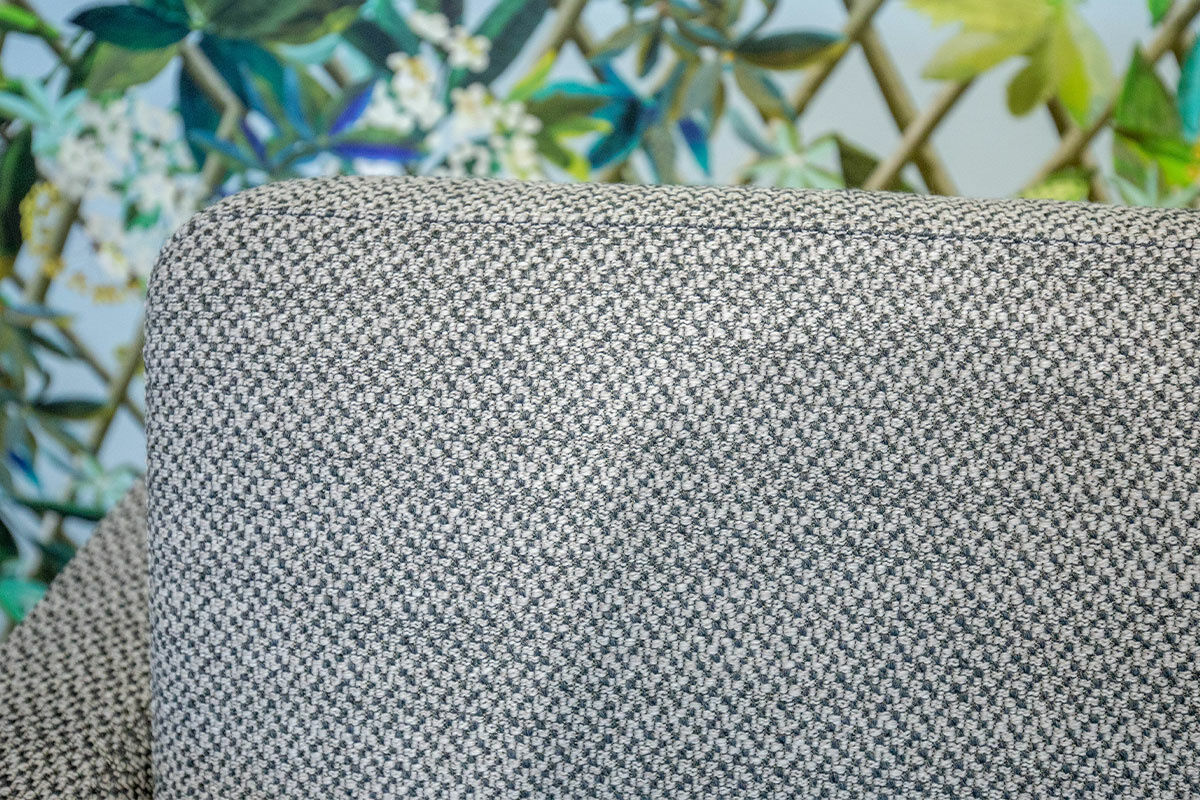 Brühl - Sofa Alba Stoff 3682-20 Dunkelgrau Gestell Metall Verchromt - 3