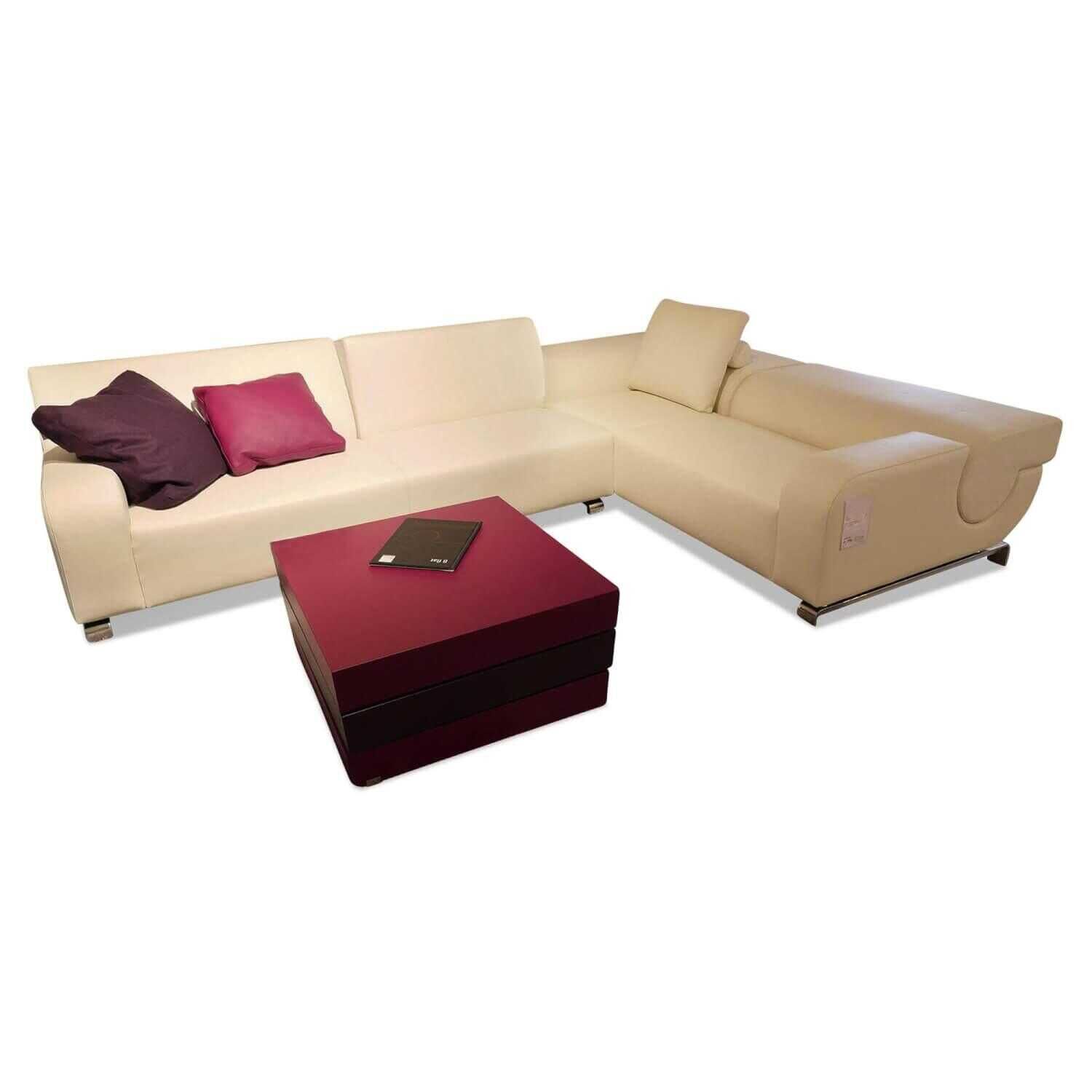 leolux-ecksofa-b-flat-leder-51880-senso-polar-wei-C3-9F-mitt-klappbarem-element-de414ccfce5f Leolux - Ecksofa B-flat Leder 51880 Senso Polar Weiß mitt klappbarem Element - 1