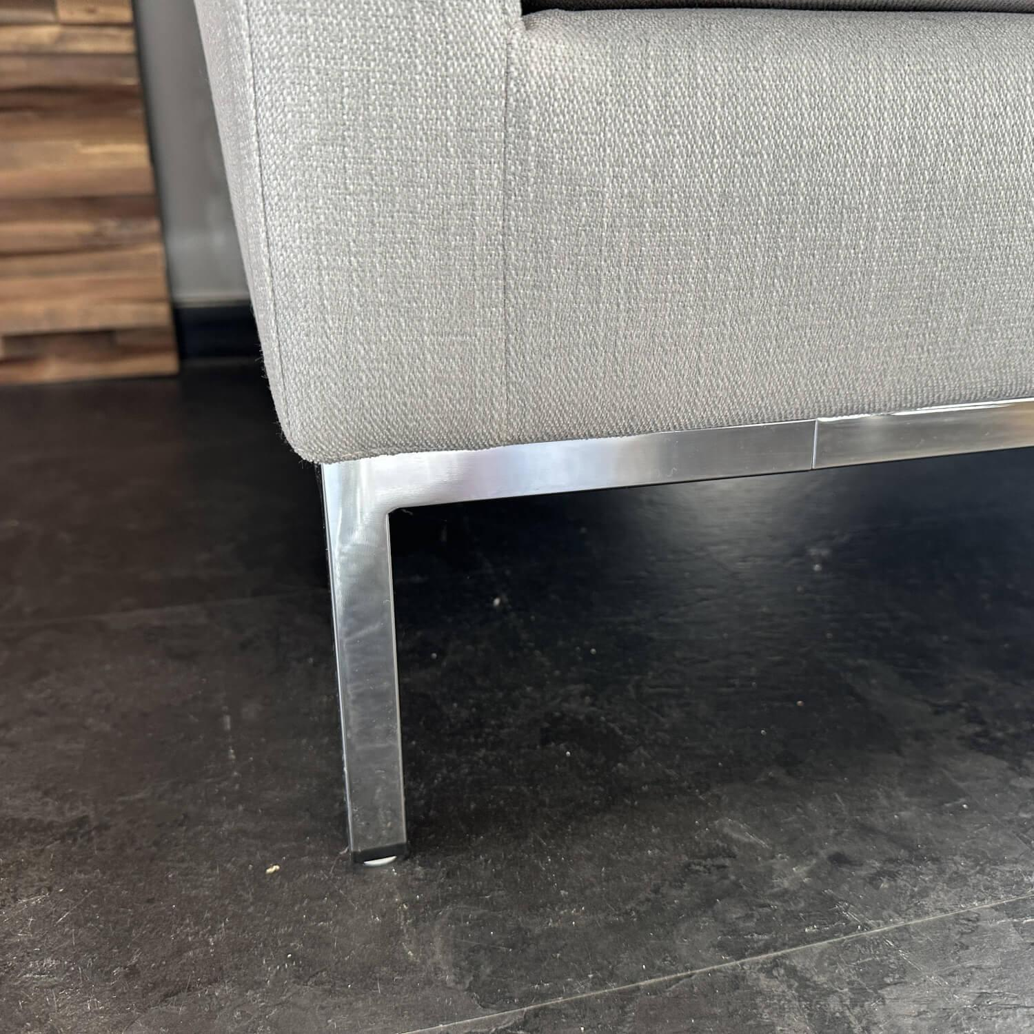 IP Design - Sofa John Edwards 8 Stoff Noah IP1744 272 Beige Sockel Metall Glanz Inklusive Armkissen - 7