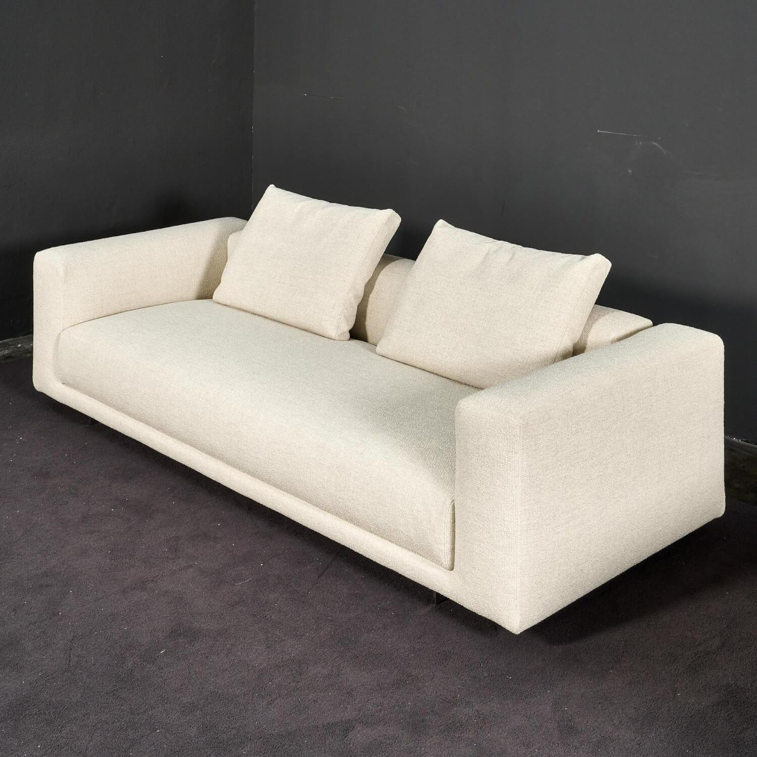 COR - Sofa Moss Bezug Stoff 8207 Muschel Füße Verchromt Mit Kunststoffgleitern - 17