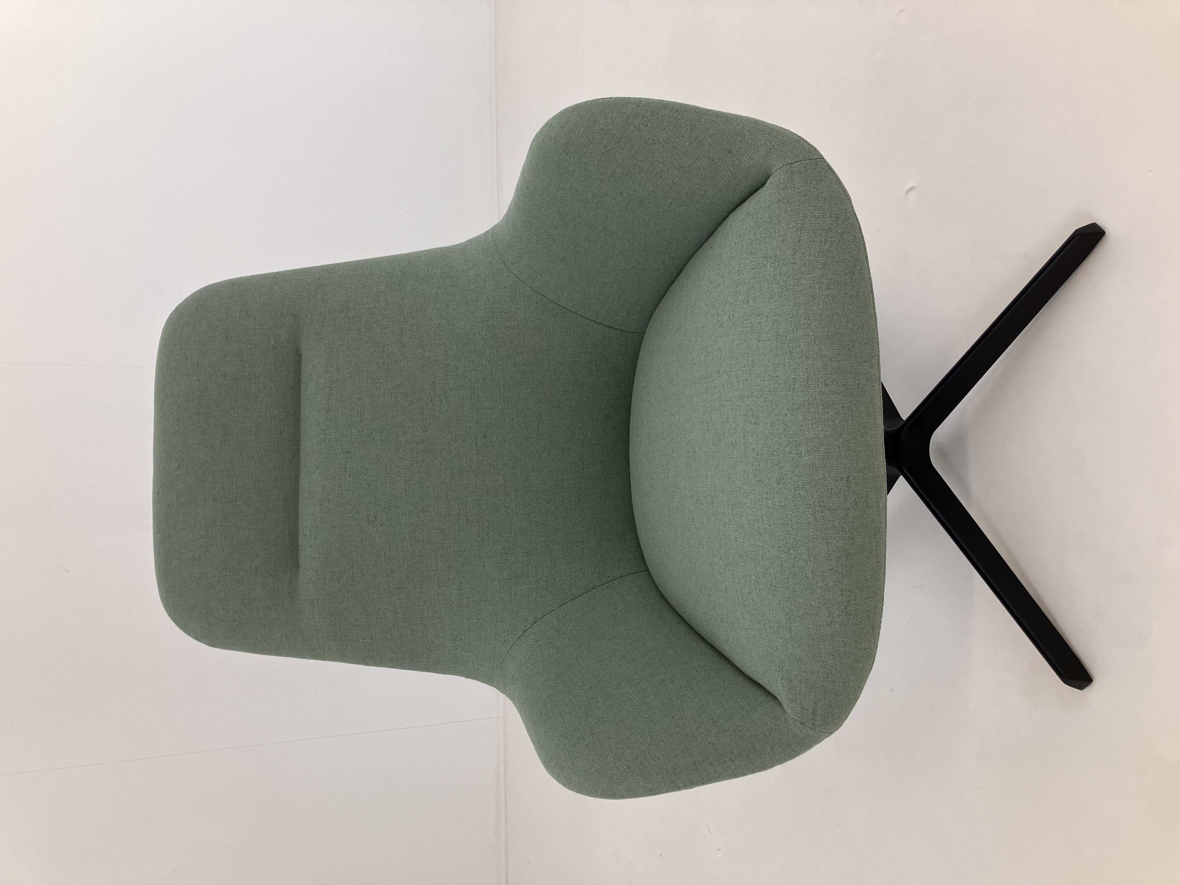 Walter Knoll - Sessel Sheru Lounge Chair Stoff Main Line Flax Greenwich Grün Rücken Leder Kongress - 4