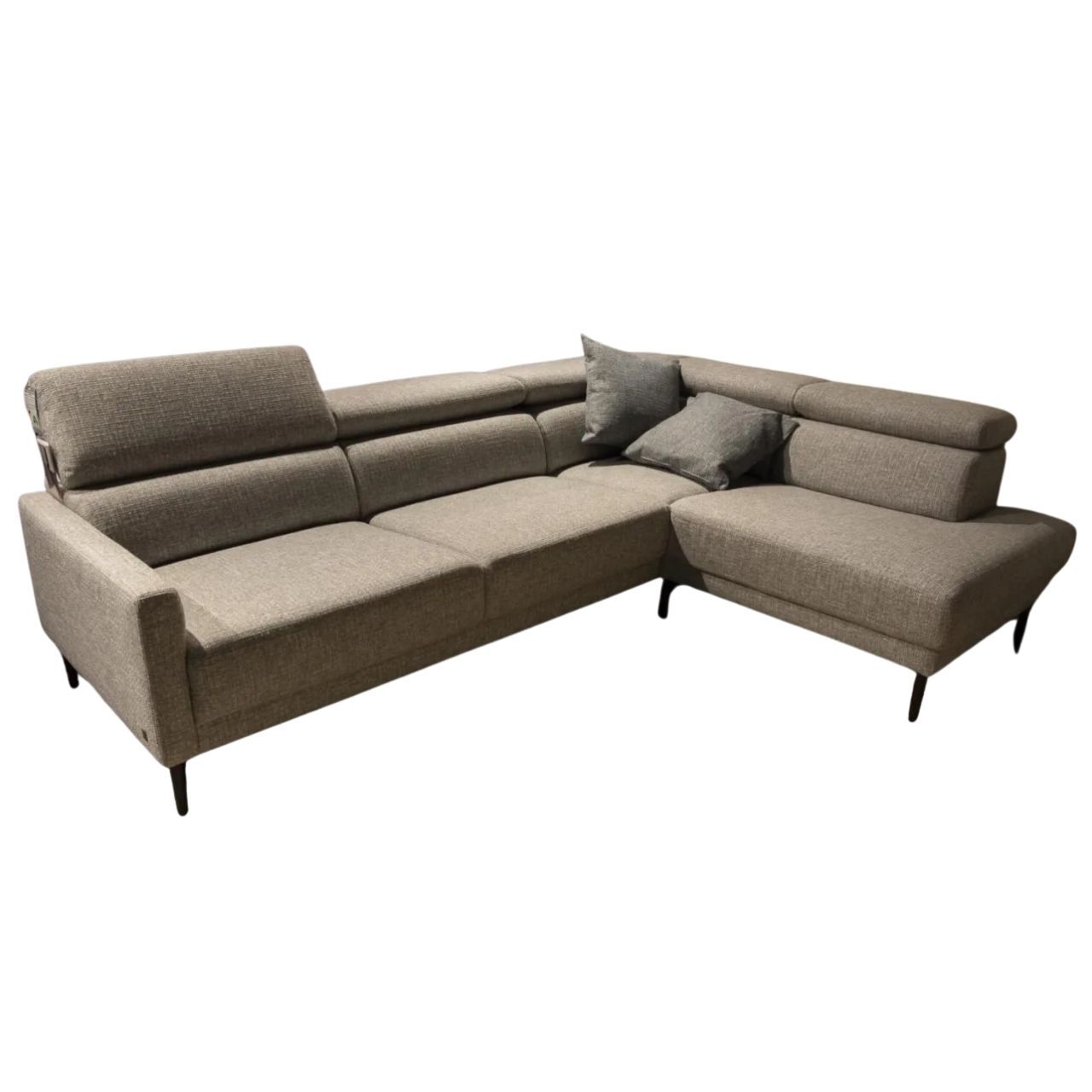 Musterring - Polstergruppe MR4510 SToff 8 Prime Farbe Platin Metallfuß Schwarz Mit Kopfteilverstellung - 1