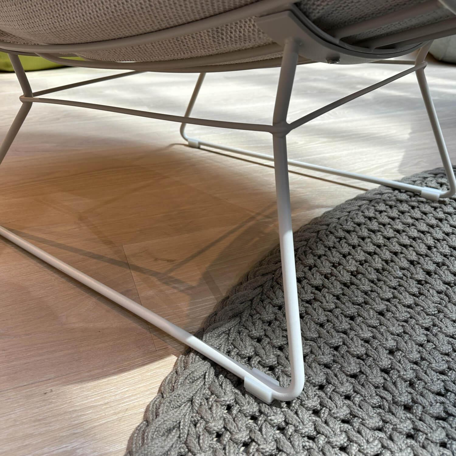 Freifrau - Sessel Leyasol Lounge Chair Outdoor Outdoorstoff Lopi Marple Gestell Stahl Pulverbeschichtet Grauweiß - 5