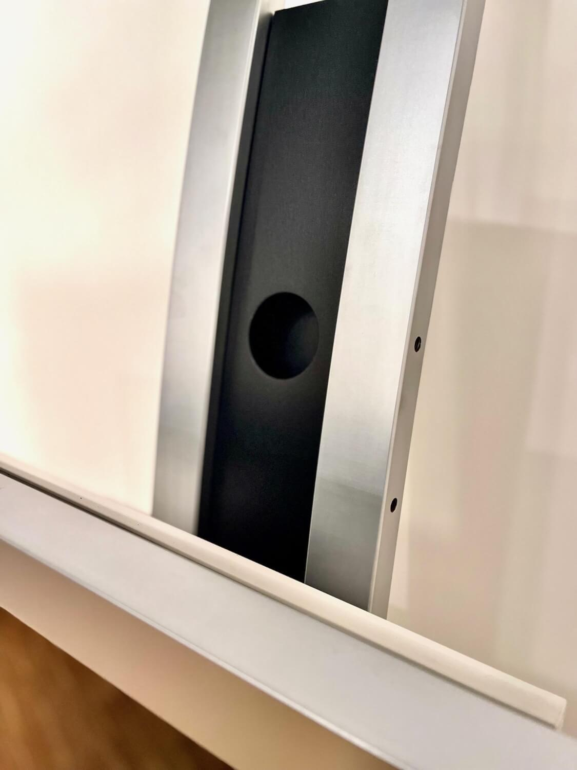 Bacher - TV-Regal Mattes Metall Und Glas Mit Schwenkbarem TV- Und Hifi-Rack - 4