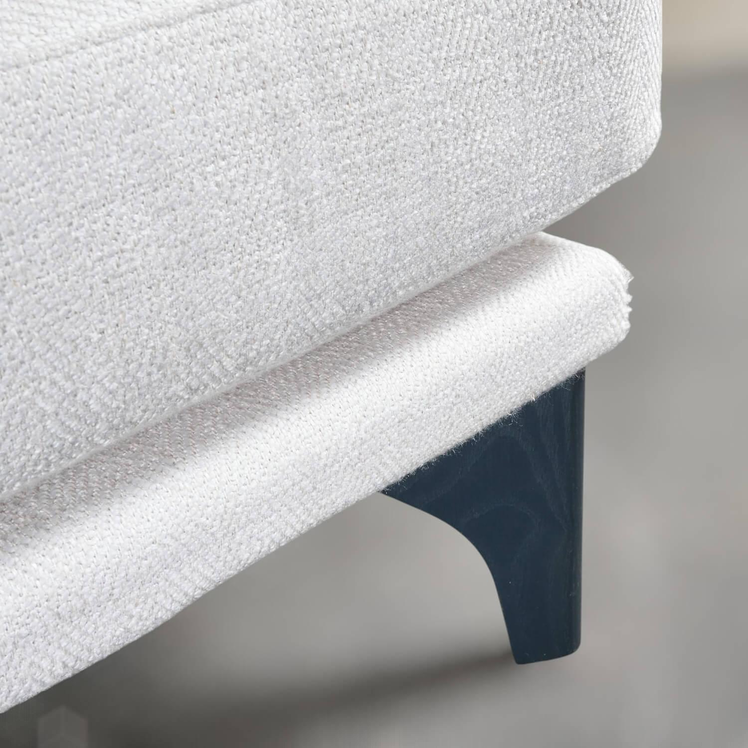 Bielefelder Werkstätten - Lounge Sessel Polo Stoff Jolie BW1743 171 Grau Gestell Metall Schwarz - 7