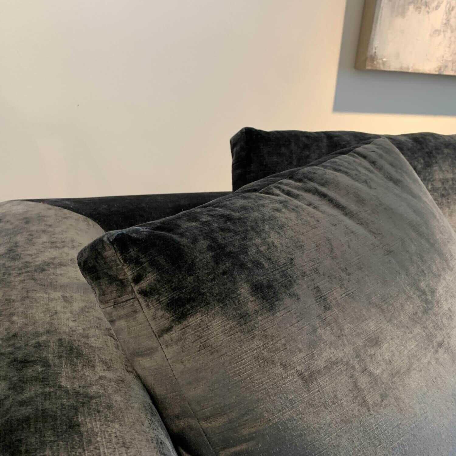 B&B Italia - Ecksofa Charles Stoff Samara Super Anthrazit Füße Edelstahl Anthrazit - 5