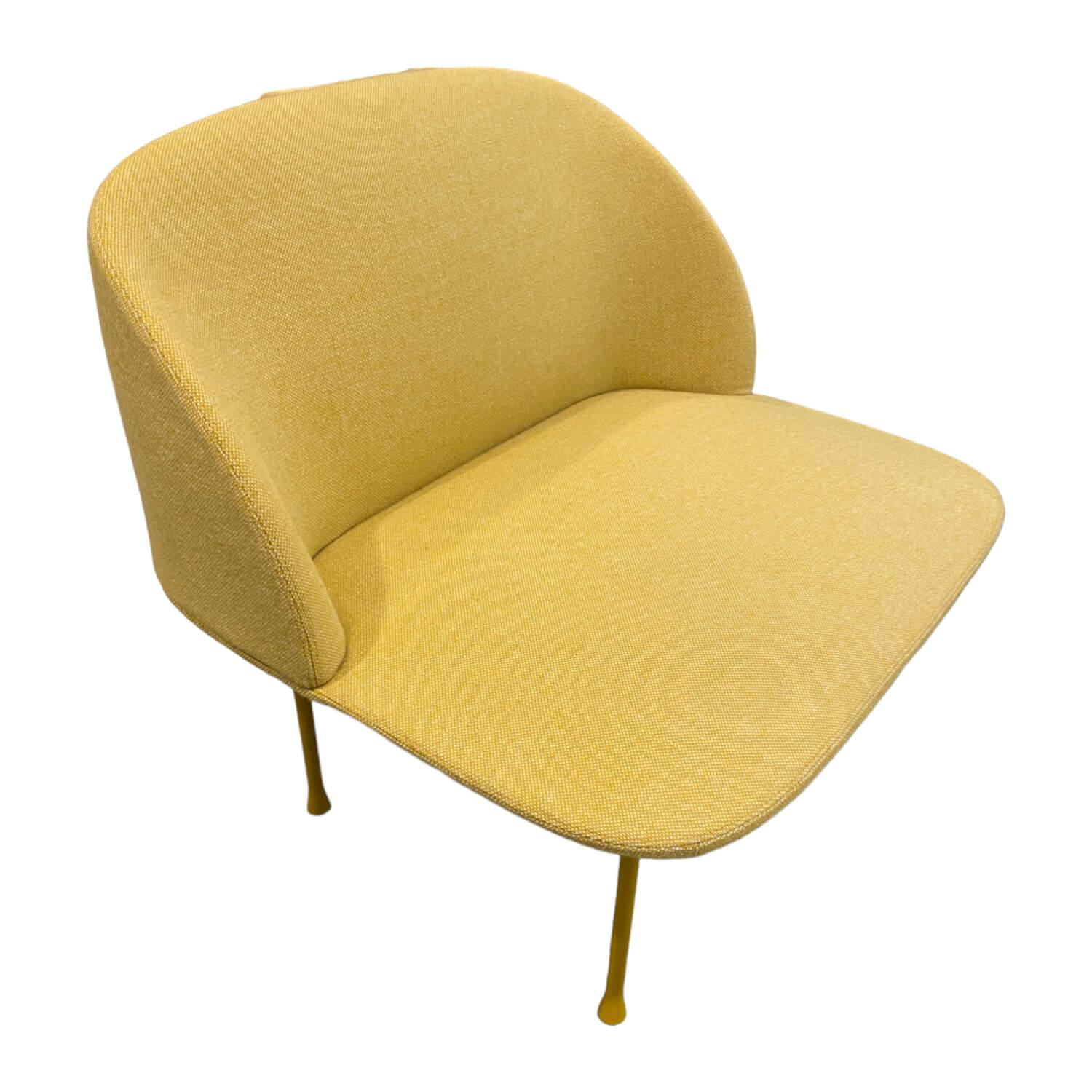 Muuto - Sessel Oslo Lounge Chair Stoff Steelcut Gelb Gestell Metall Gelb - 1