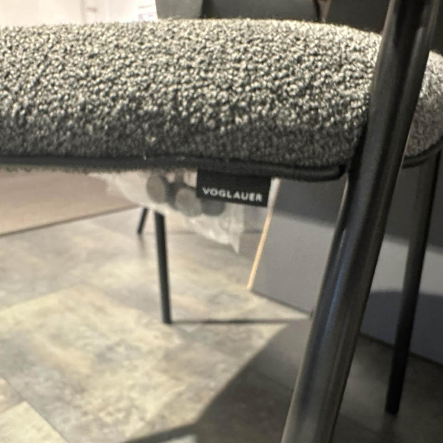 Voglauer - Essgruppe V Tektura Bank Und Stuhl Stoff Select Basaltbraun Braun Metallgestell Tisch Wildeiche Rustiko Schwarz - 6