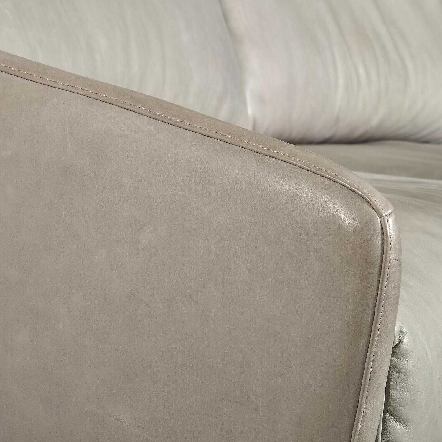 Sofa Flow Lounge Leder Gascogne Grau