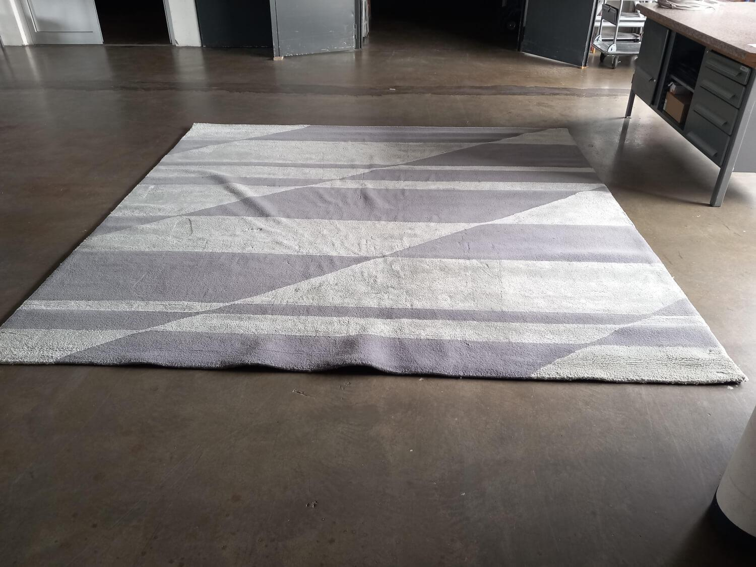 Minotti - Teppich 300x300 Fluxus Grigio Grau - 4