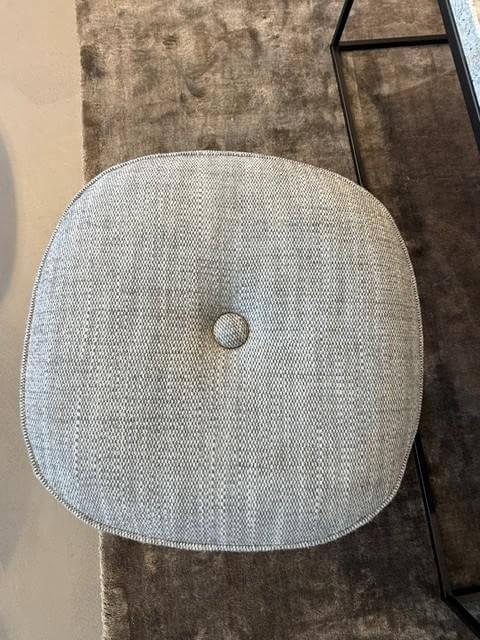 Poltrona Frau - Hocker Lepli Stoff Palto Topo 12 Grau - 2