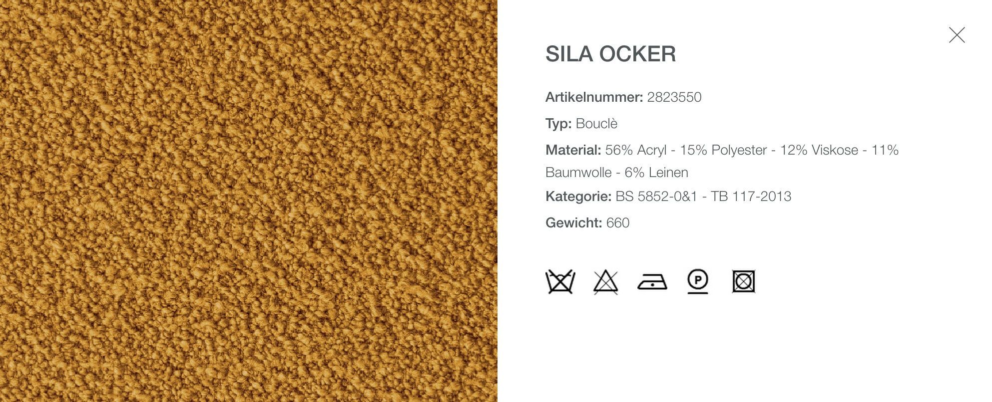 B&B Italia - Sofa Le Bambole LBA2 Stoff Sila Ocker 2823550 Orange - 3
