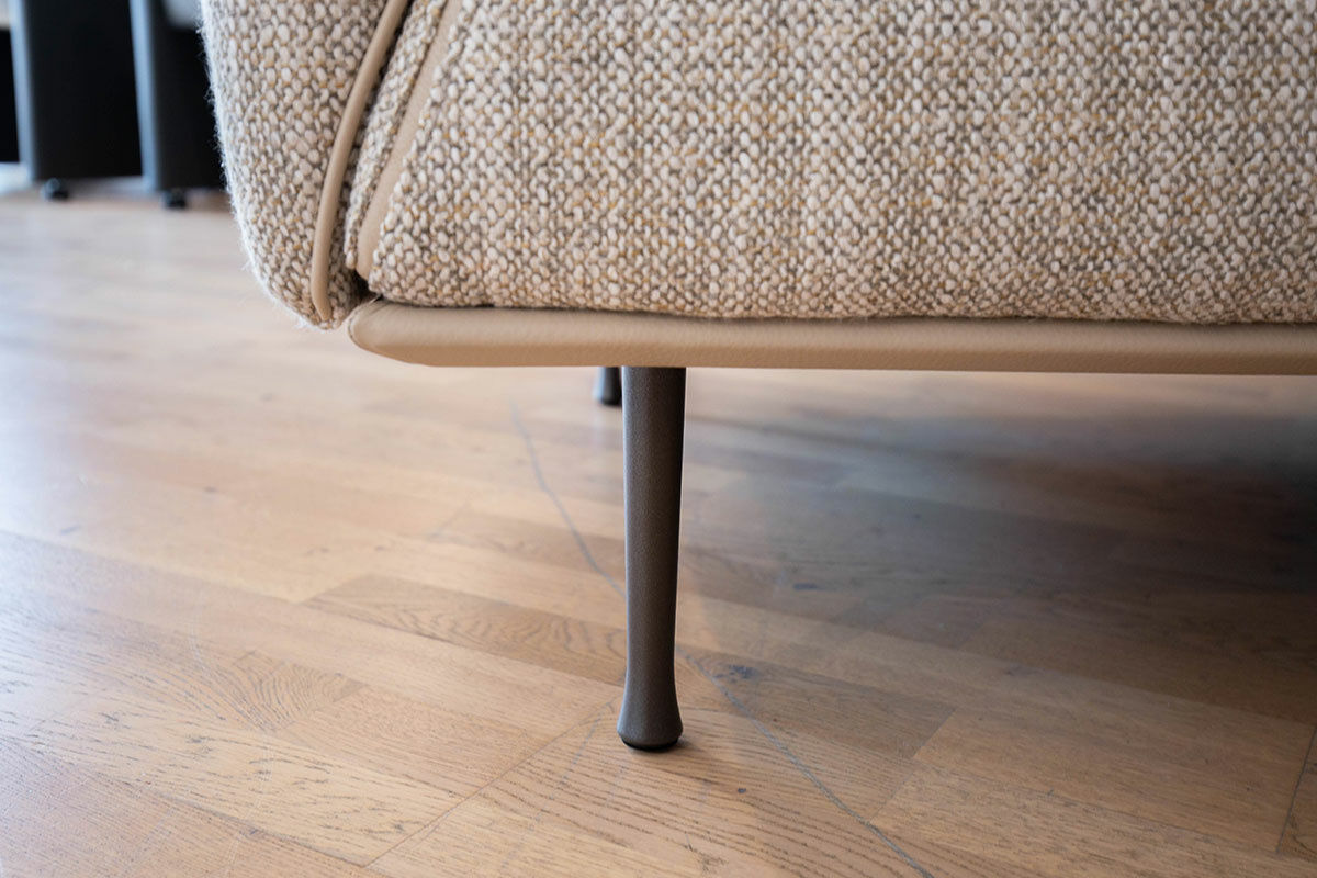 Jori - Sofa Eden Stoff Dodo C0206 Beige mit Hocker - 6