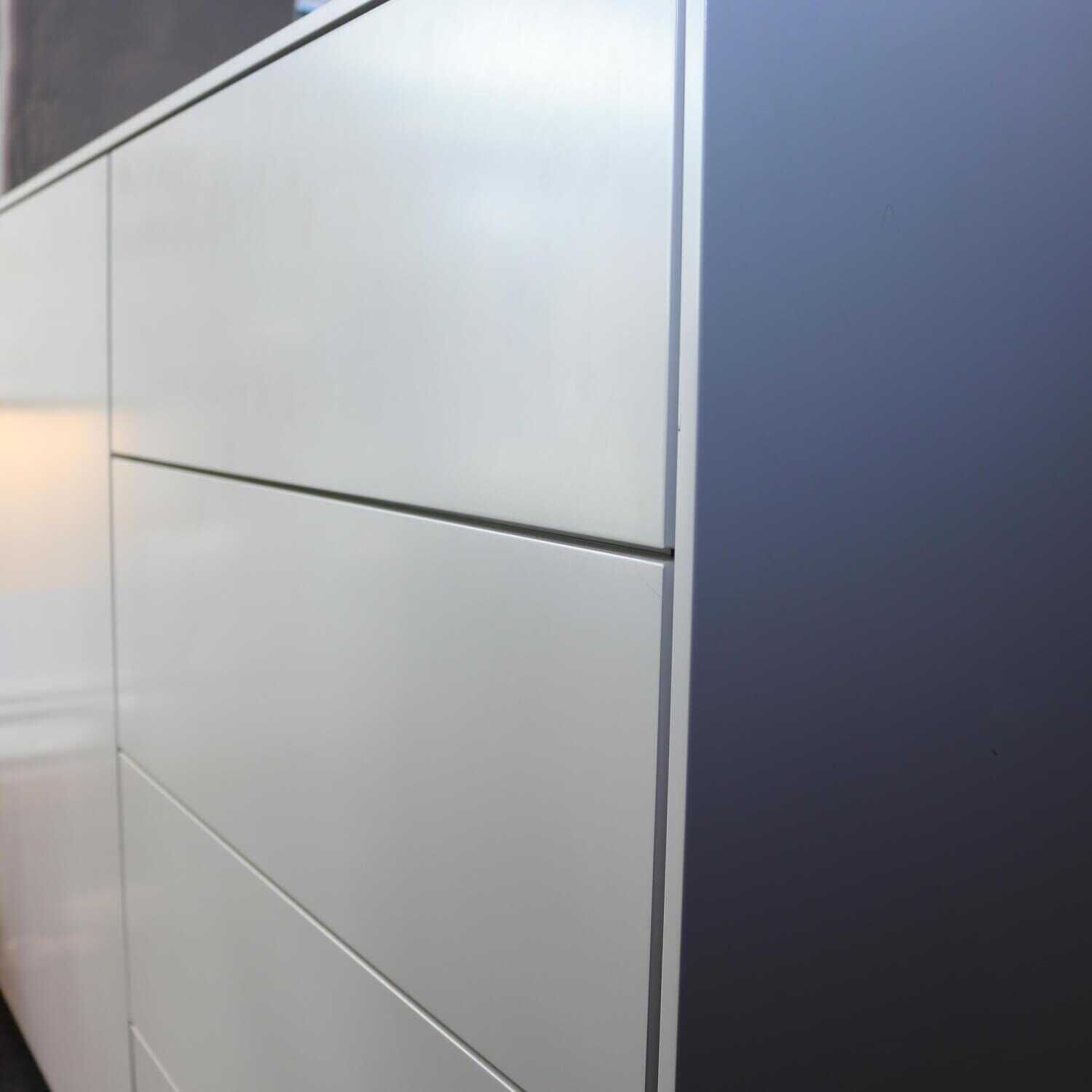 Interlübke - Kommode Cube Fine Raumteiler Lack Matt Greige - 7