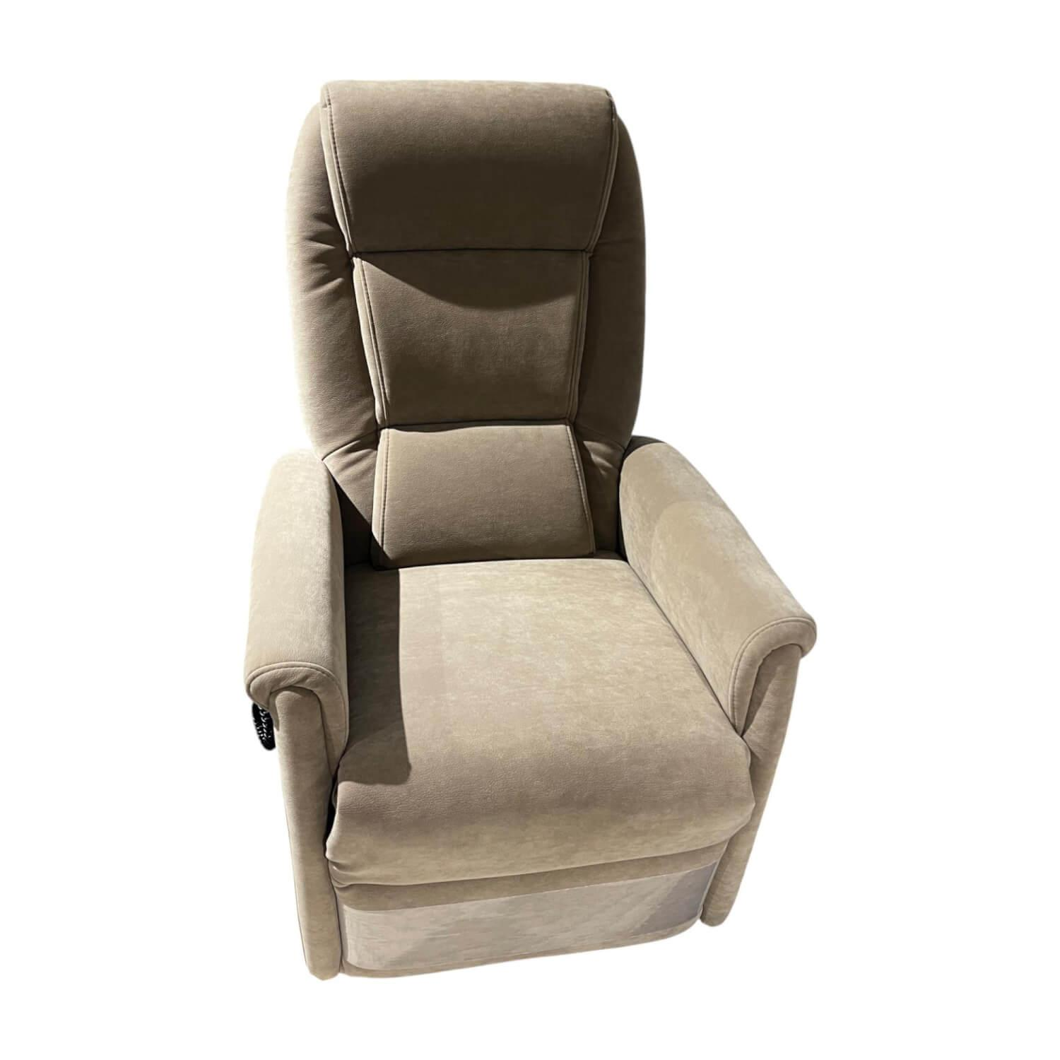 himolla - Sessel Mainz Stoff Nuvano Schlamm Beige Grau Gestell Motorisch Mit Aufstehhilfe - 1