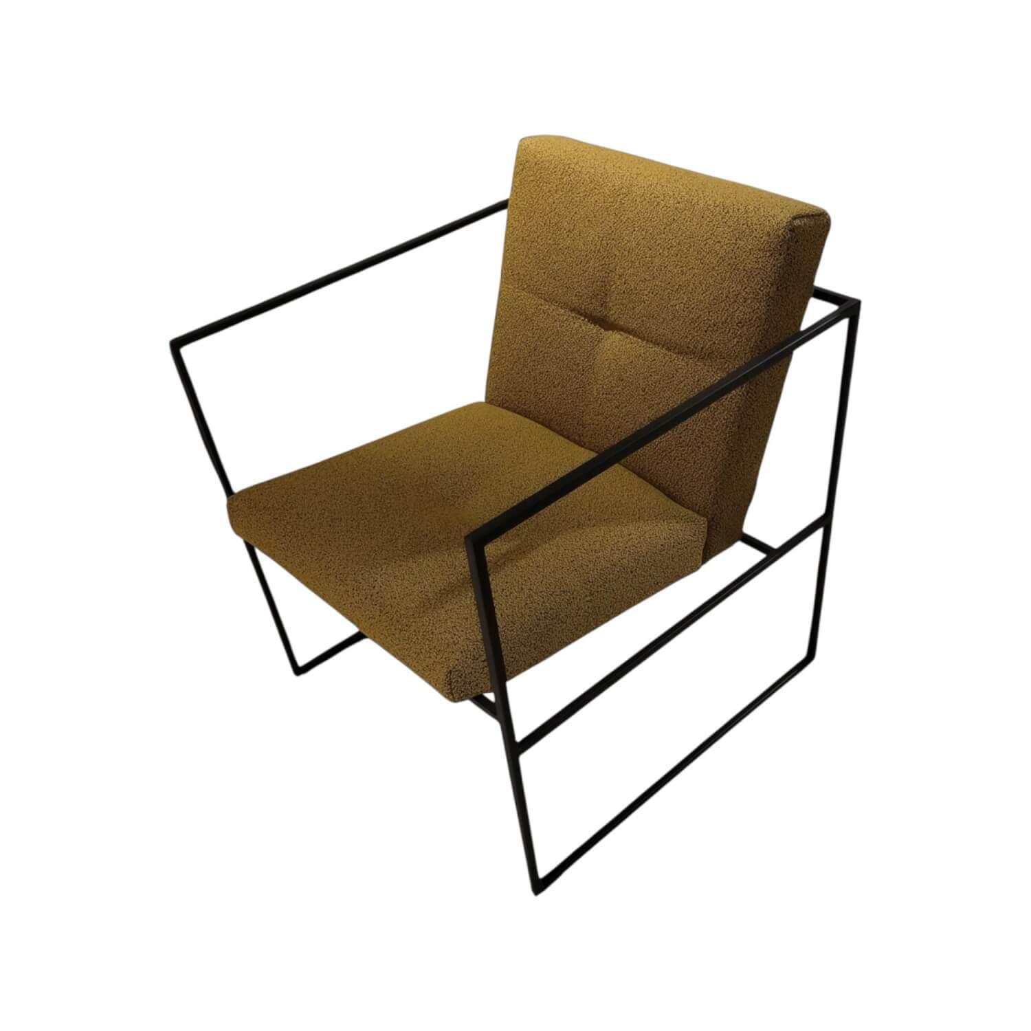 Brühl - Sessel Grace Stoff 5275 71 Gelb Gestell Metall Schwarz Pulverbeschichtet - 1