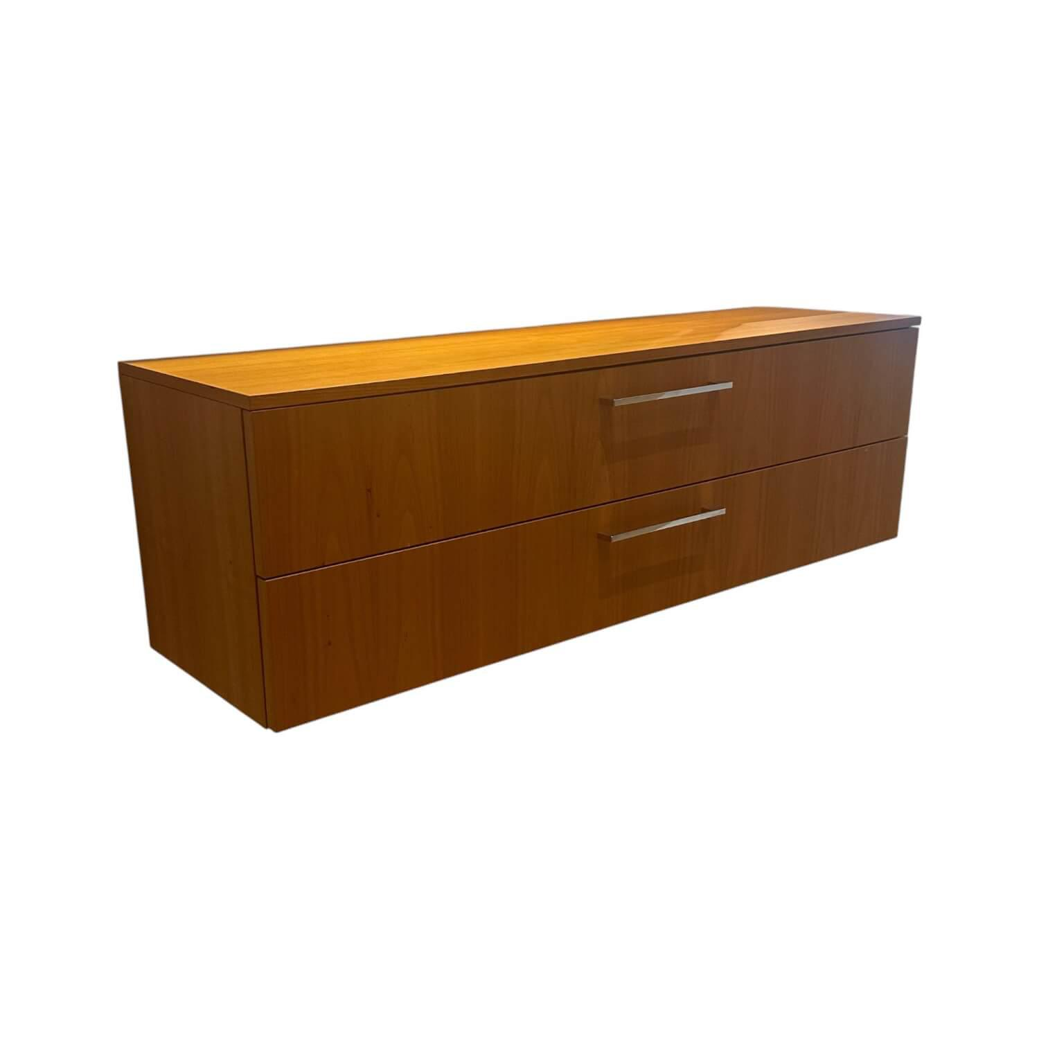 Wenz - Hängekommode Holz Kirschbaum Mit 2 Schubkästen - 1