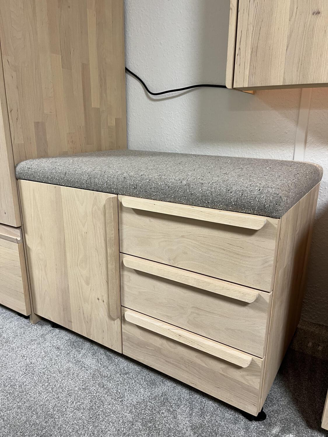 Team 7 - Rollcontainer Kids Polster Stoff Ripley Rl10 Beige Korpus Erle Weißöl - 2