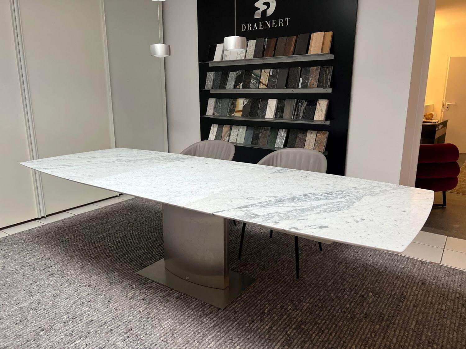 Draenert - Esstisch Adler II Stein Carrara Geledert Ausziehbar 190 270 - 3