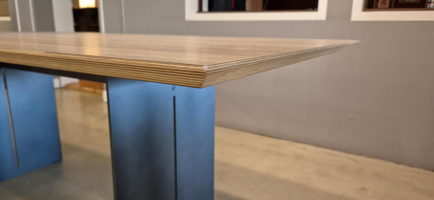 Lavida - Dining table Constantin oak bianco steel frame - 2