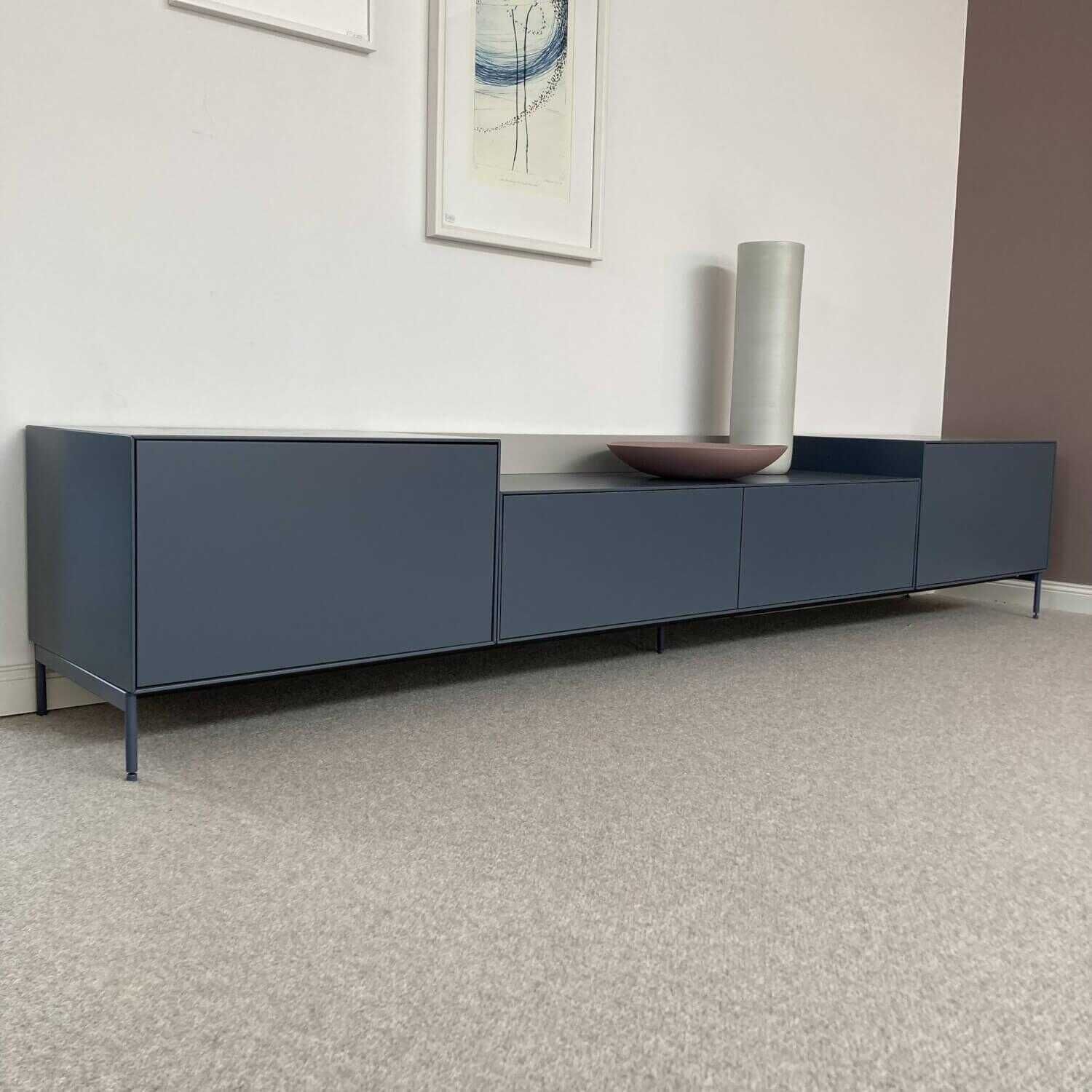 Treku - Sideboard Lauki Taubenblau Holz Lackiert - 1