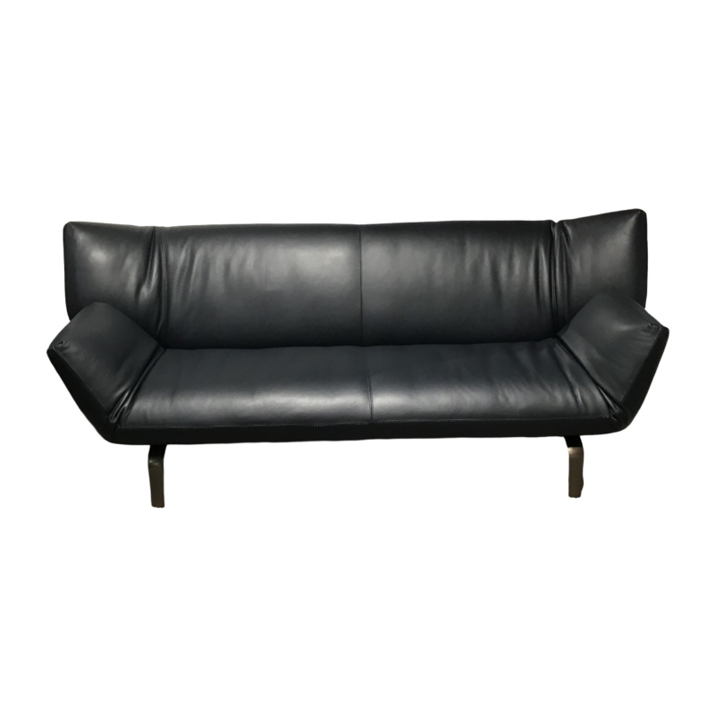 Leolux - Sofa Devon 3-seater leather 14410 Raffino 130 Dragonfly Black - 1