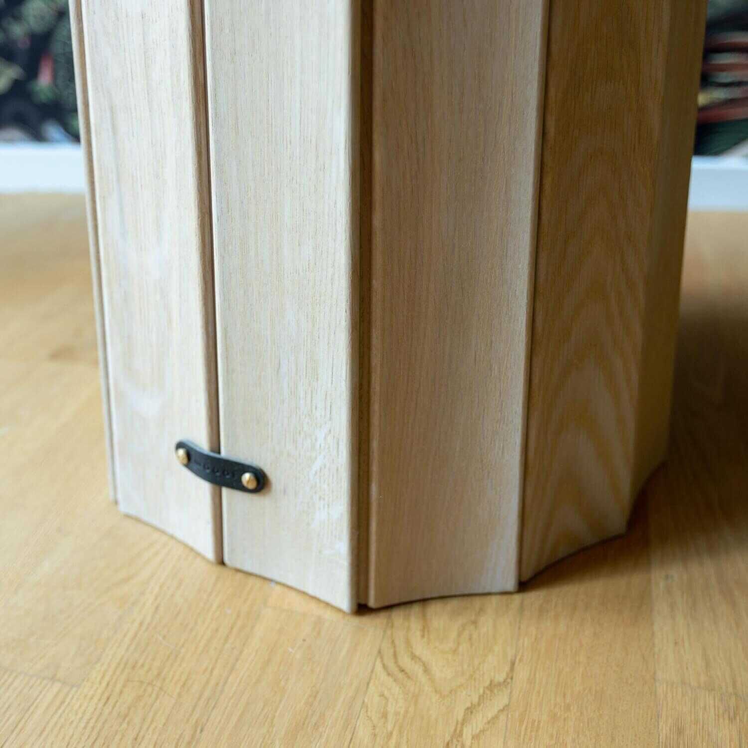 Container Table Bodhi Platte Lino Mauve Sockelhülle Eiche Weiß Lackiert