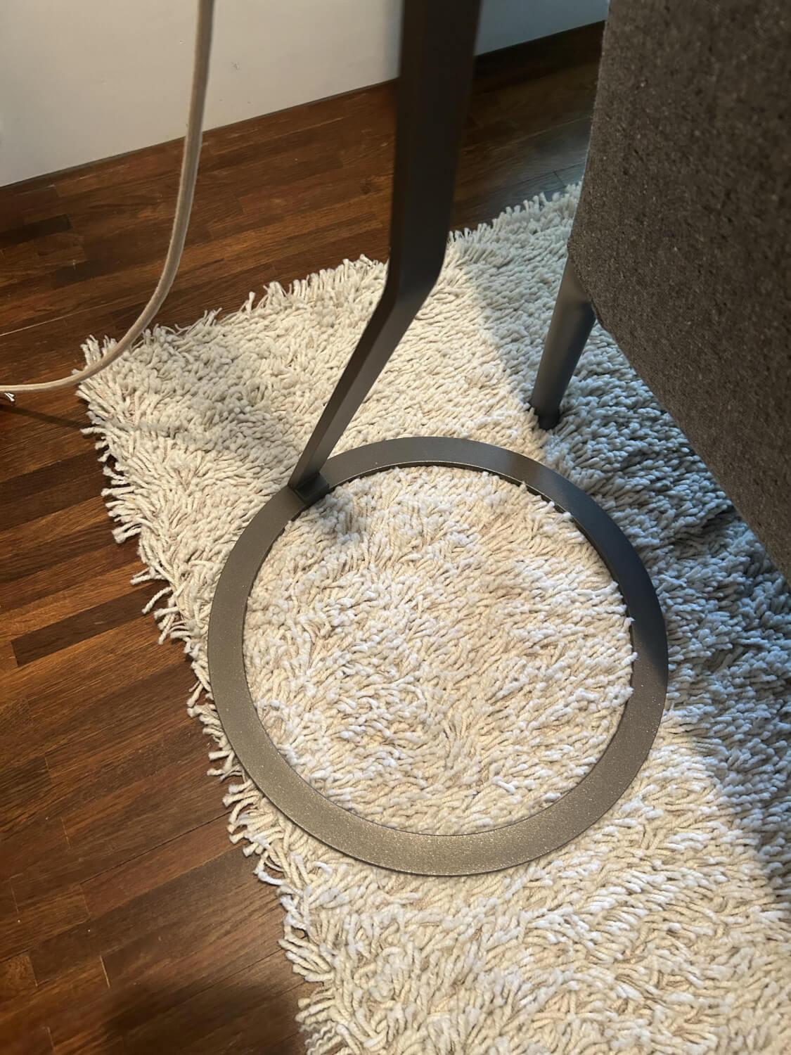 Steng - Stehleuchte Loft Floor Schirm Maroon Beige Rot Gestell Metall Graubraun Matt Schirm Magnetisch Höhenverstellbar - 2