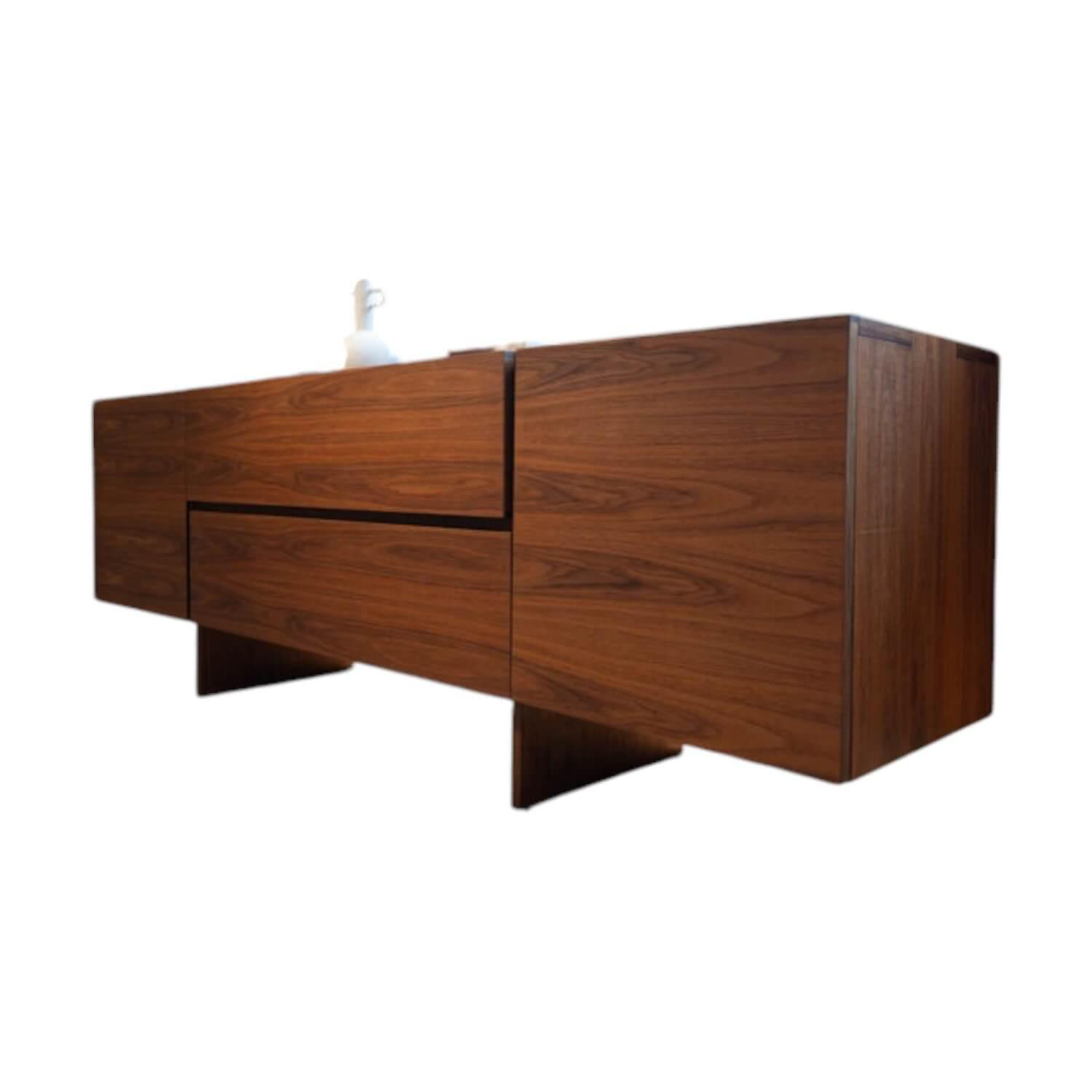 Riva1920 - Sideboard Aki Nussbaum Geölt Mit 2 Türen Und 2 Schubladen - 1