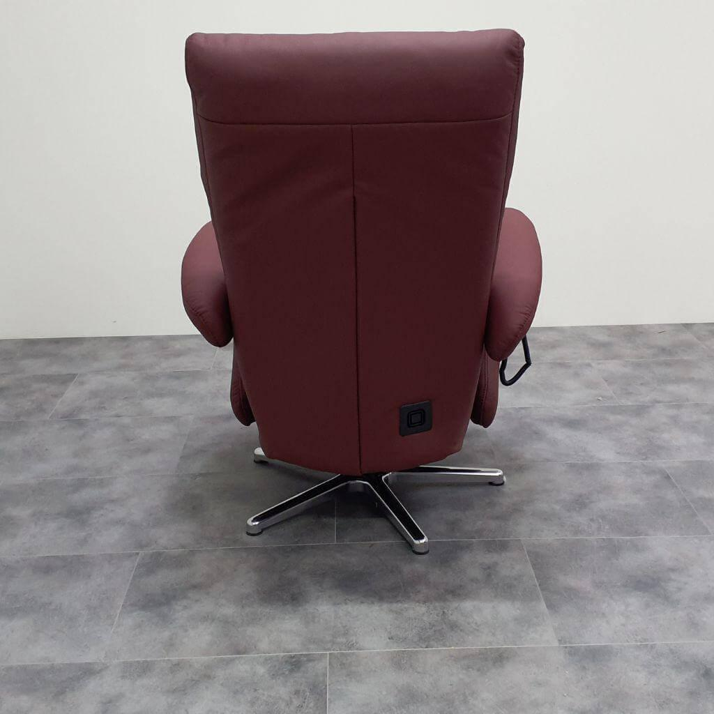 himolla - Relaxsessel Easyswing M 7428 56 K42 2-Motorisch Leder 24 Longlife Rustika Oxblood Braun Rot Gestell Sternfuß Alu - 6