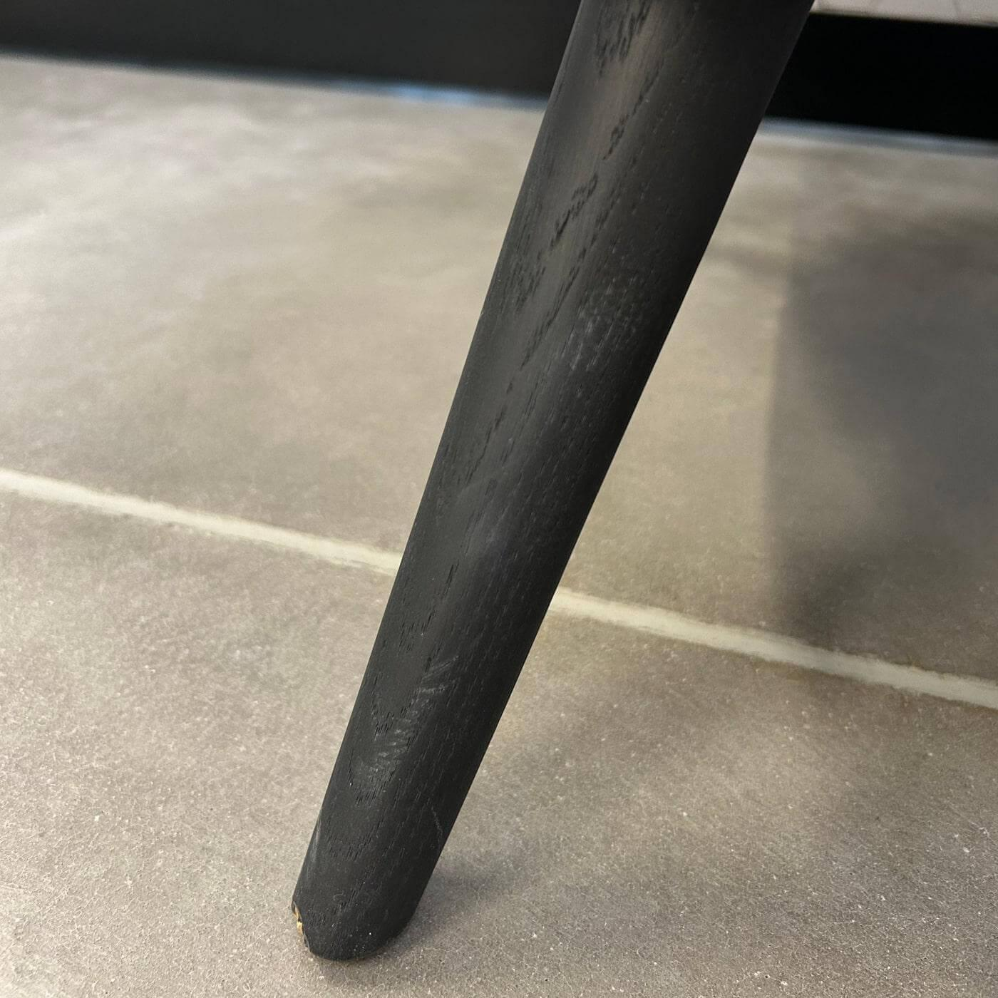 Walter Knoll - Sessel 375 10 Stoff Sonderstoff Creme Weiß Beige Gestell Massivholz Eiche Schwarz Geflammt Geölt - 9