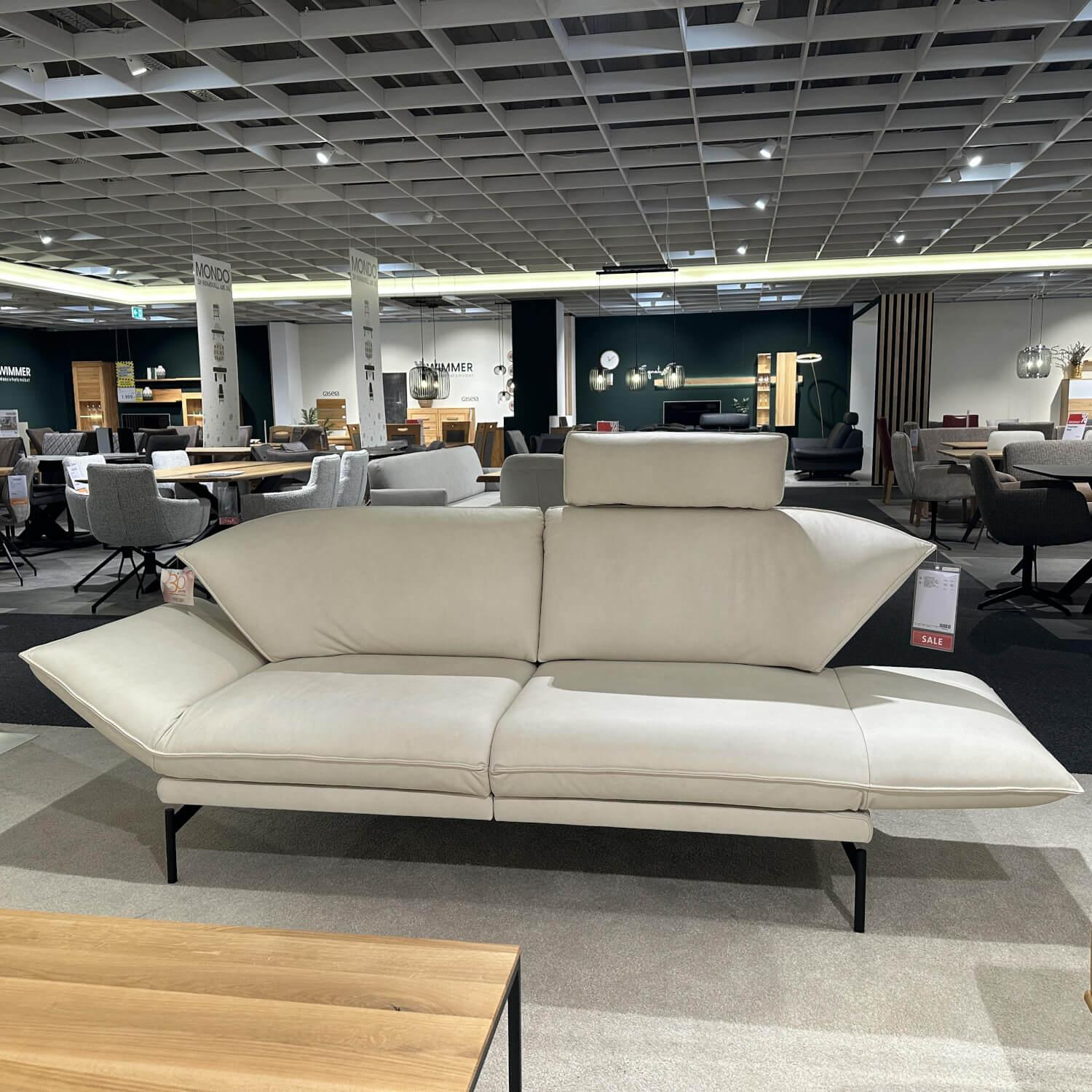 himolla - Sofa 2,5-Sitzer 1478 Leder Soft-N Yeti 63 Metallfuß Anthrazit Mit Drehsitz - 6