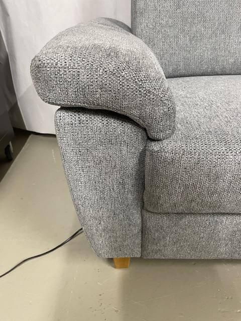 Dietsch - Ecksofa Enjoy Stoff 1 Mito 87 Platin Grau mit 2 Kopfstützen - 3