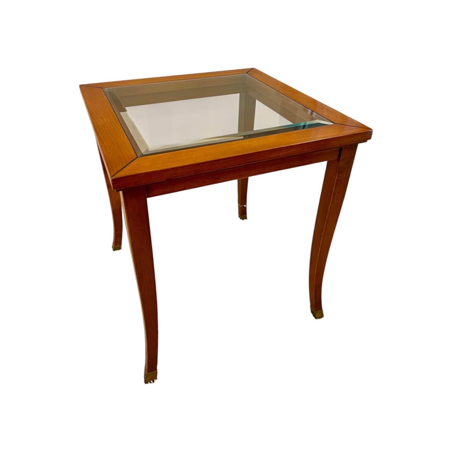 Selva - Lampentisch 3183 MM Platte Glas Gestell Französischer Kirschbaum Handgewachst Und Handpoliert - 1