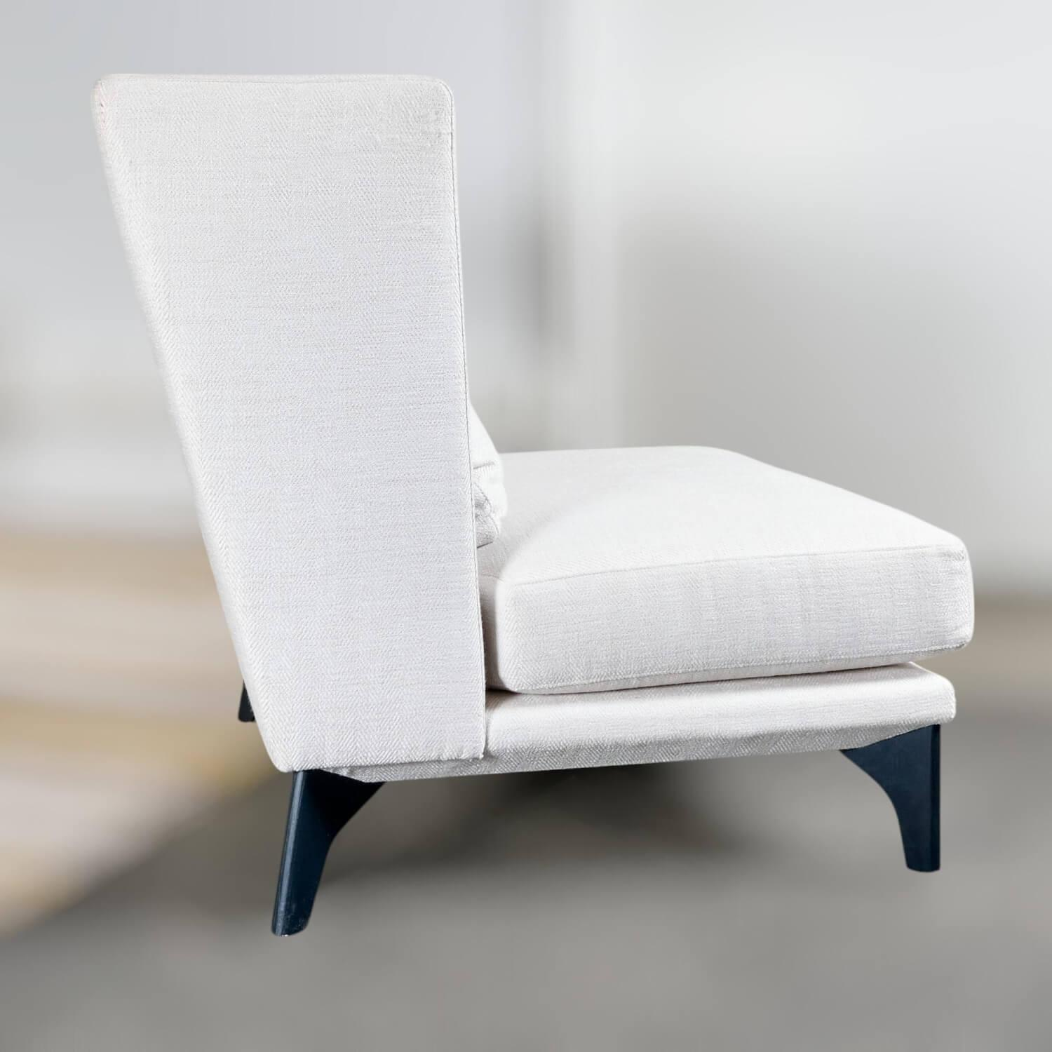 Bielefelder Werkstätten - Lounge Sessel Polo Stoff Jolie BW1743 171 Grau Gestell Metall Schwarz - 8