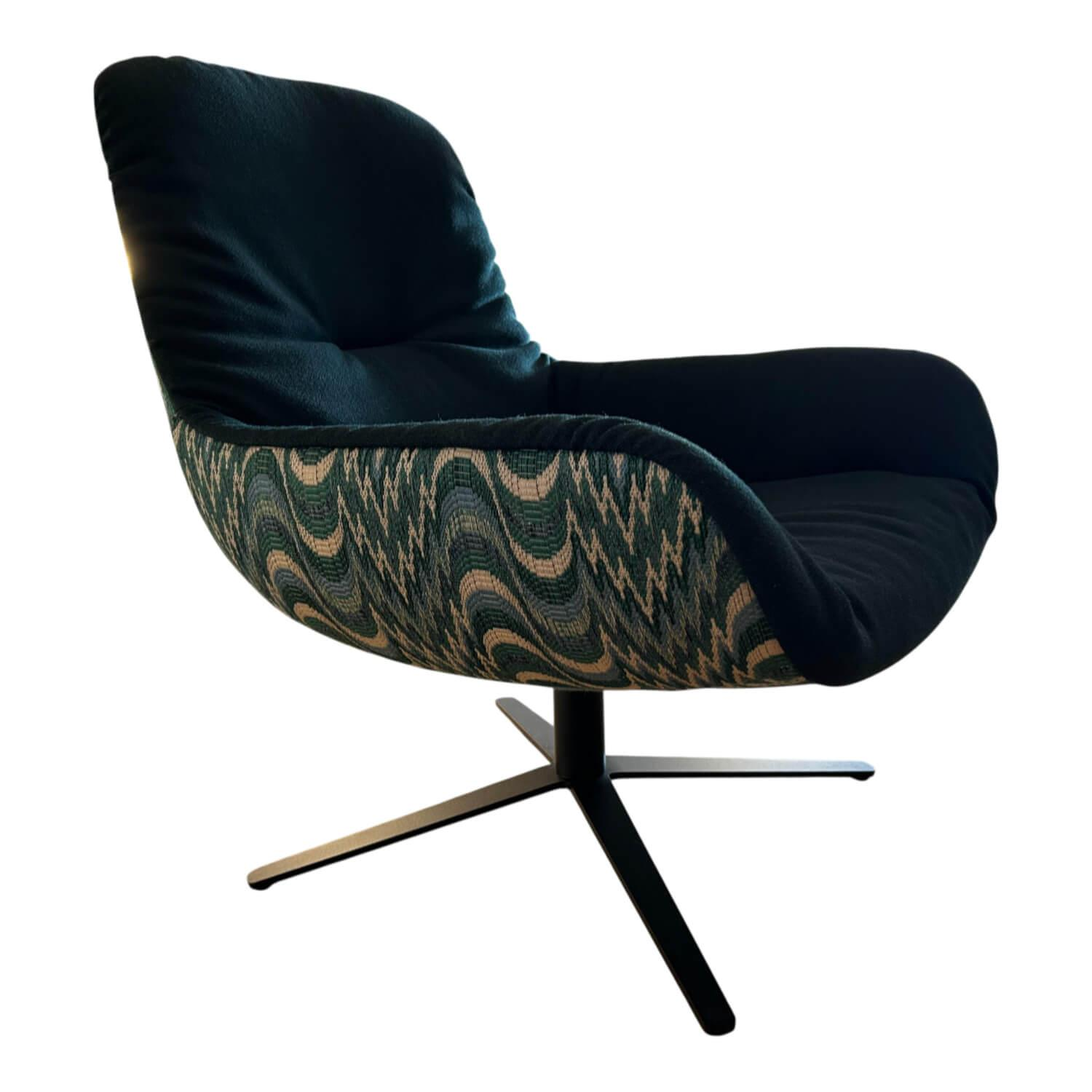 Freifrau - Sessel Leya Lounge En Vogue Sonderedition Grün Gestell Schwarz - 1