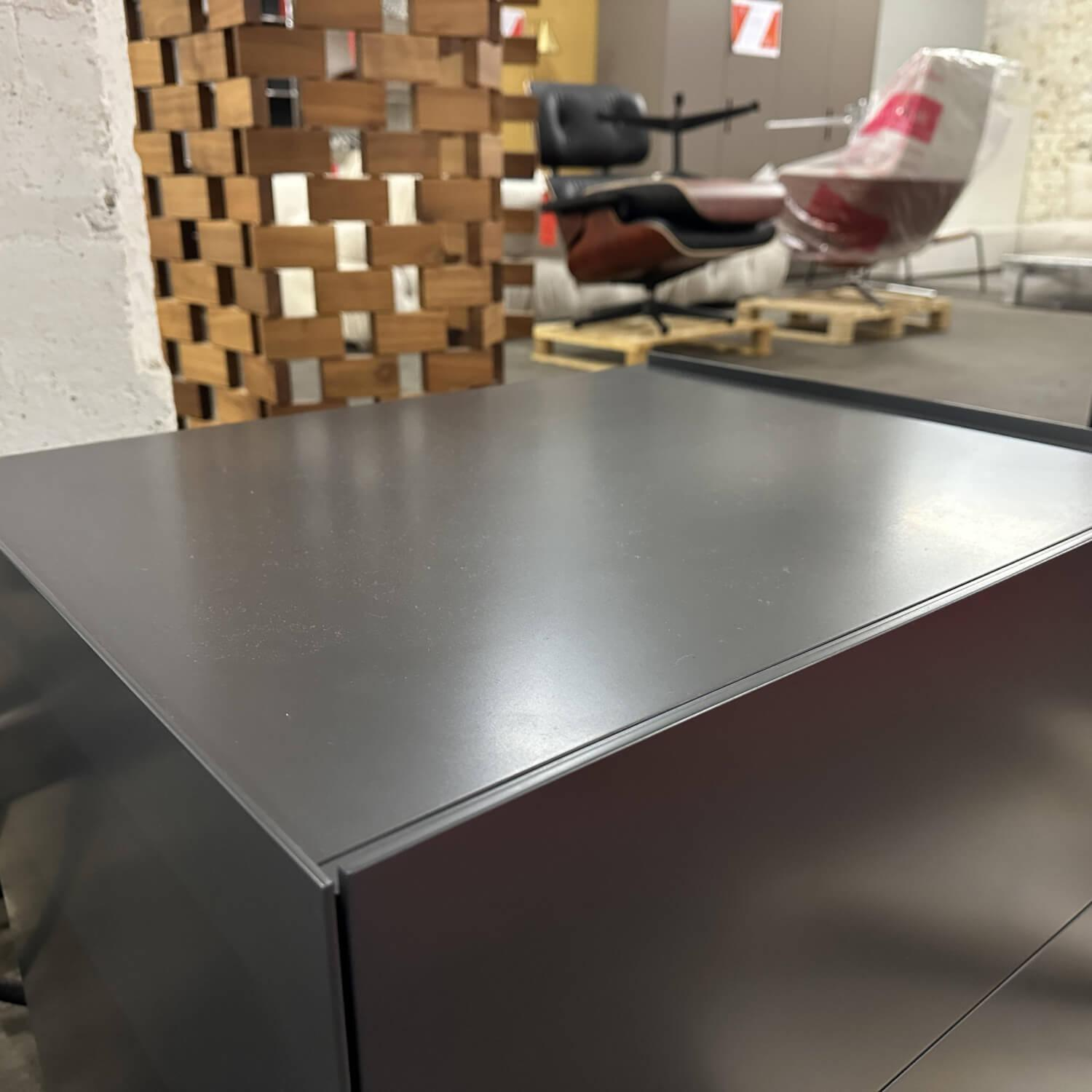 Interlübke - Nachttisch Nr. 1 Mattlack M21 Anthrazit - 6