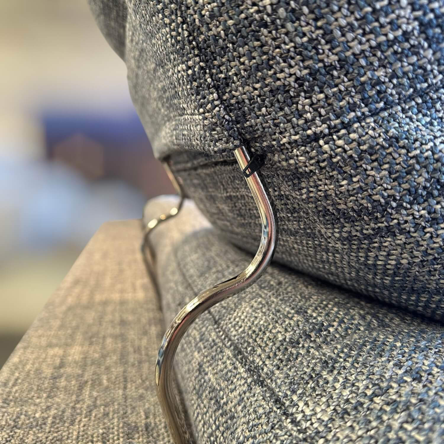 Bielefelder Werkstätten - Sofa Inspiration Stoff Taylor BW1771-151 Grau Blau - 7