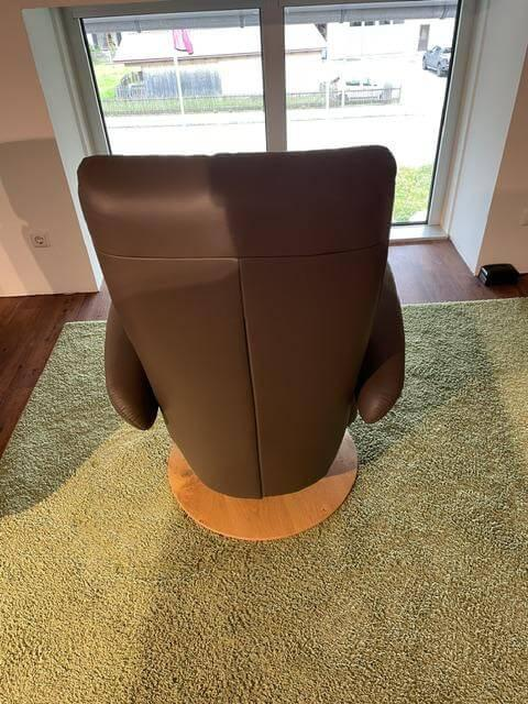 himolla - Sessel 8049 Leder Longlife 24 Schlamm Braun Gestell Holz Inkl. Manueller Verstellfunktion - 7