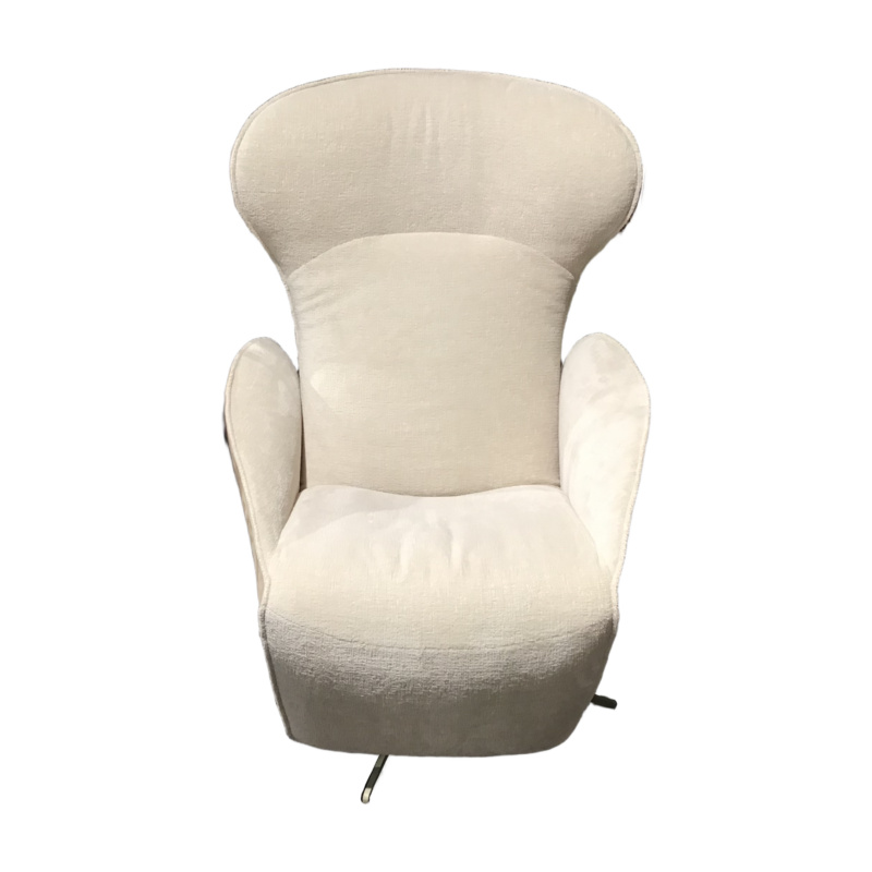 Jori - Relaxsessel Daydreamer Textil Leder Innen Mumble Außen Nubukleder Creme - 1