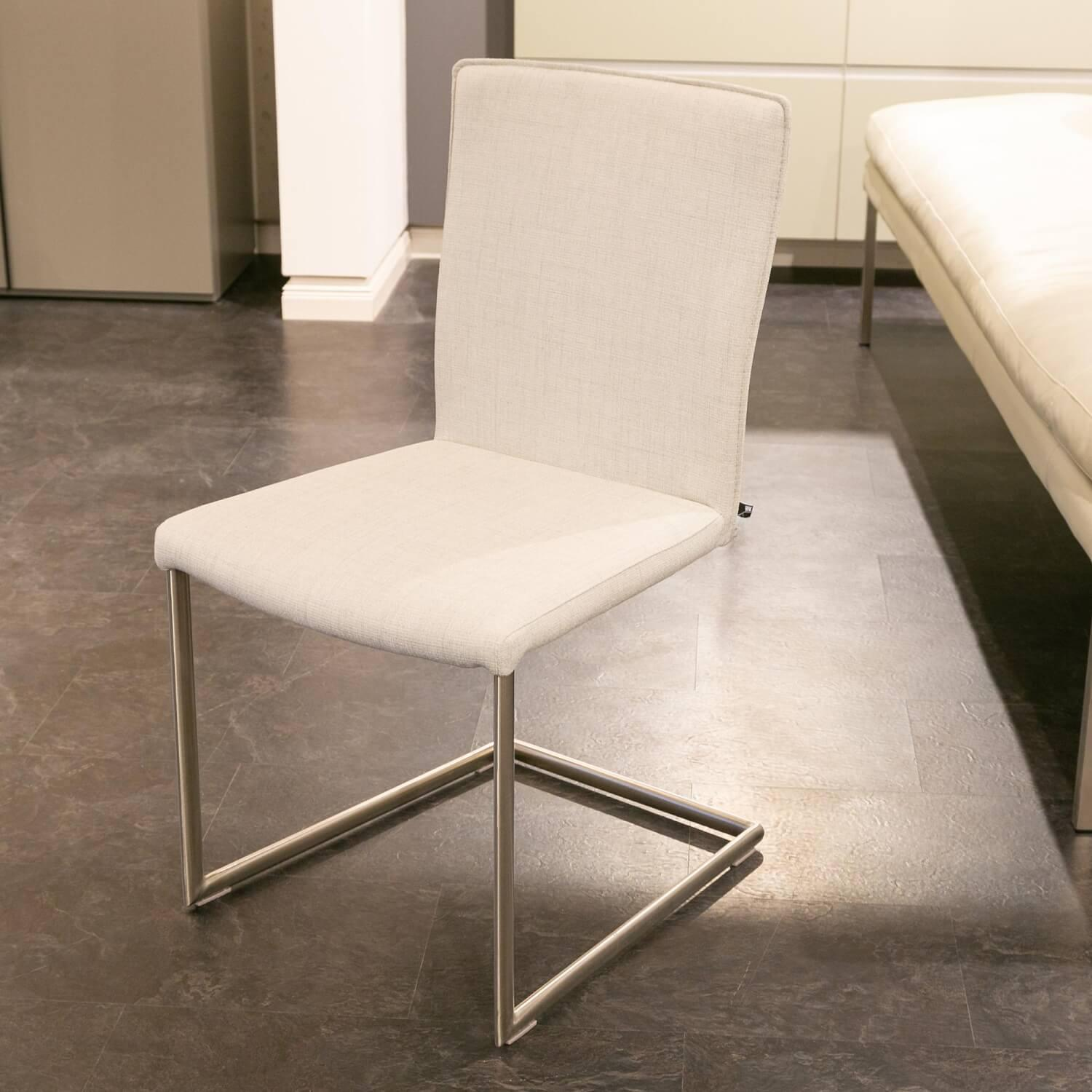 WK Wohnen - Upholstered Bench With Armchair And 3 Chairs Leather Toledo Pearl White Cream - 6