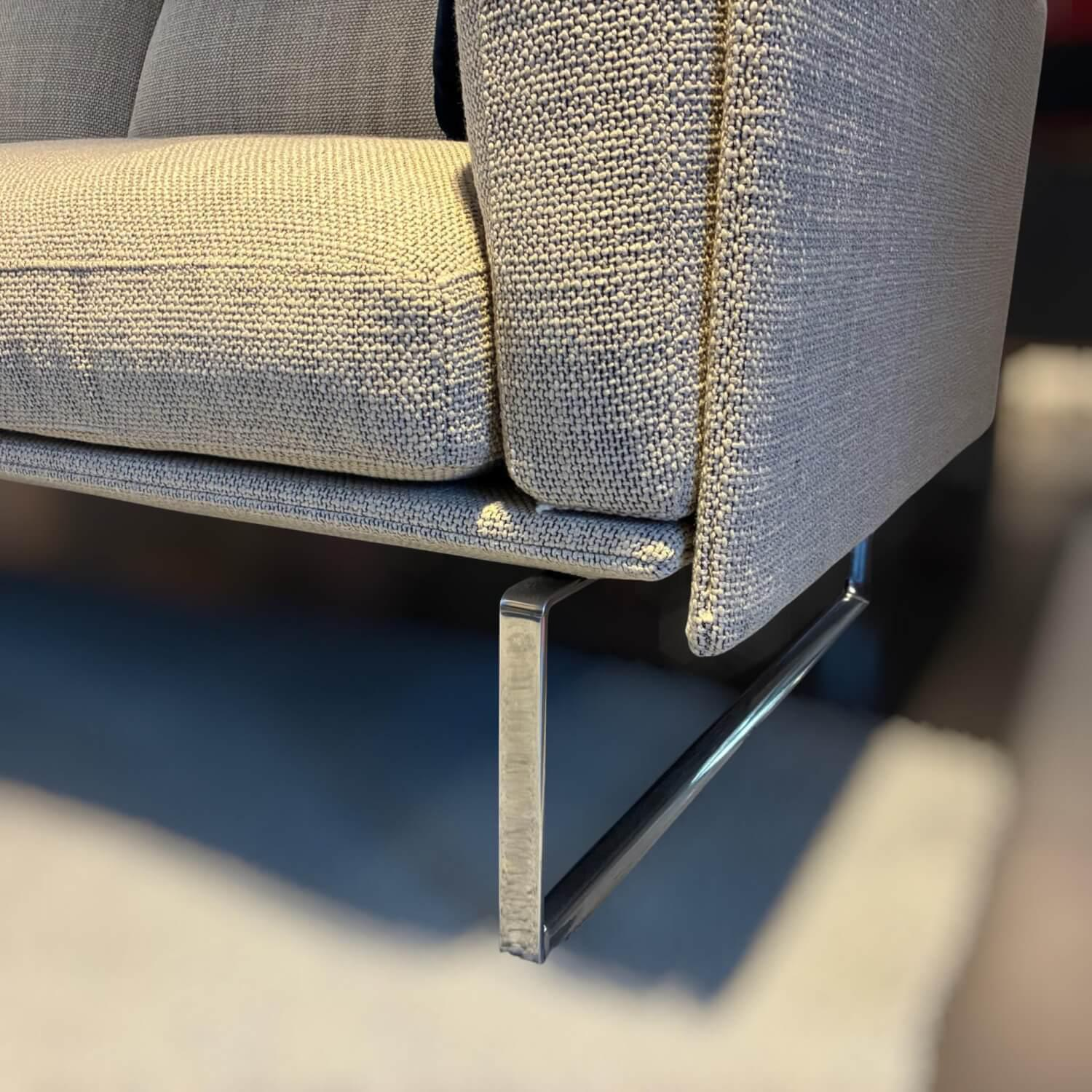 Cassina - Sofa 8 Stoff 13F323 Tensing Perla Beige Grau Gestell Alumninium Glänzend - 2