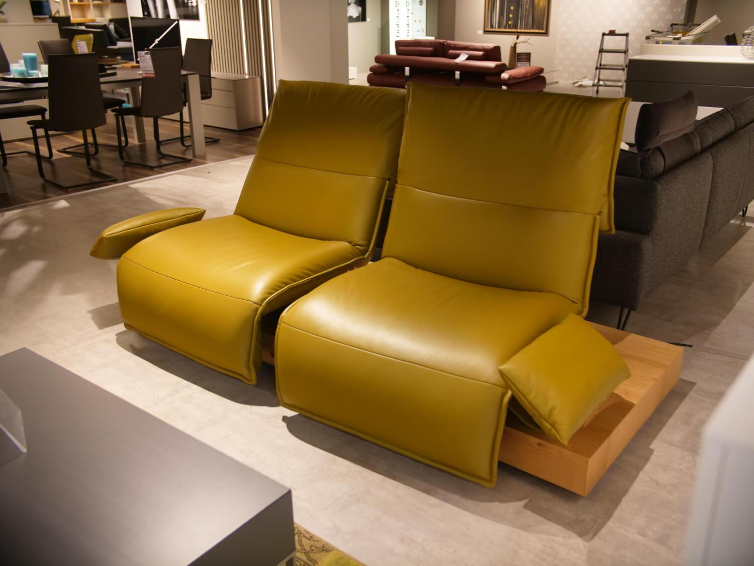 Koinor - Sofa Polstergarnitur Key West Bezug Leder C-Classic Avocado mit elektrischer Verstellung - 6