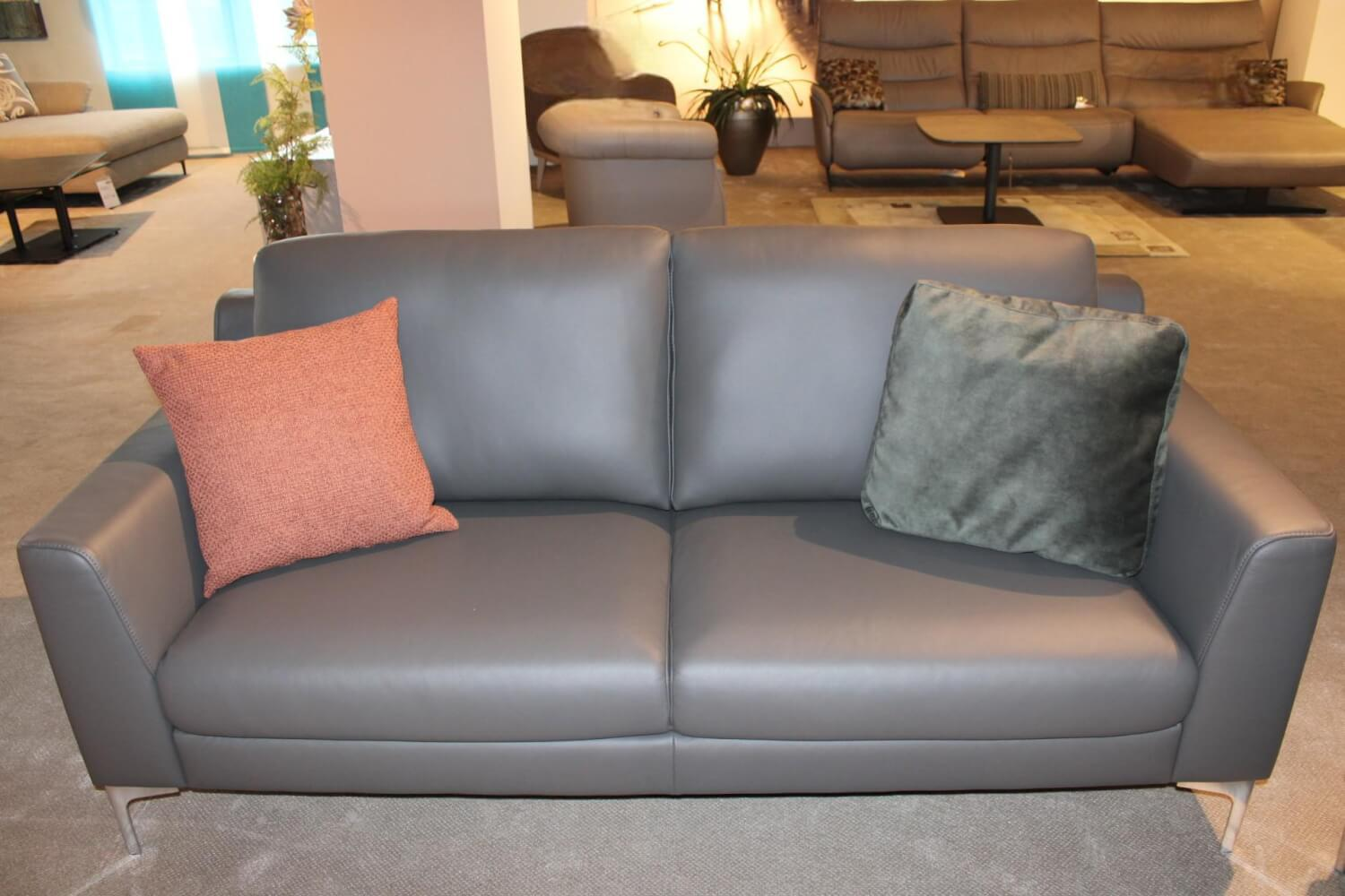 DFM - Garnitur Casablanca Leder W2 Anthrazit 2 Sofas 1 Sessel - 2